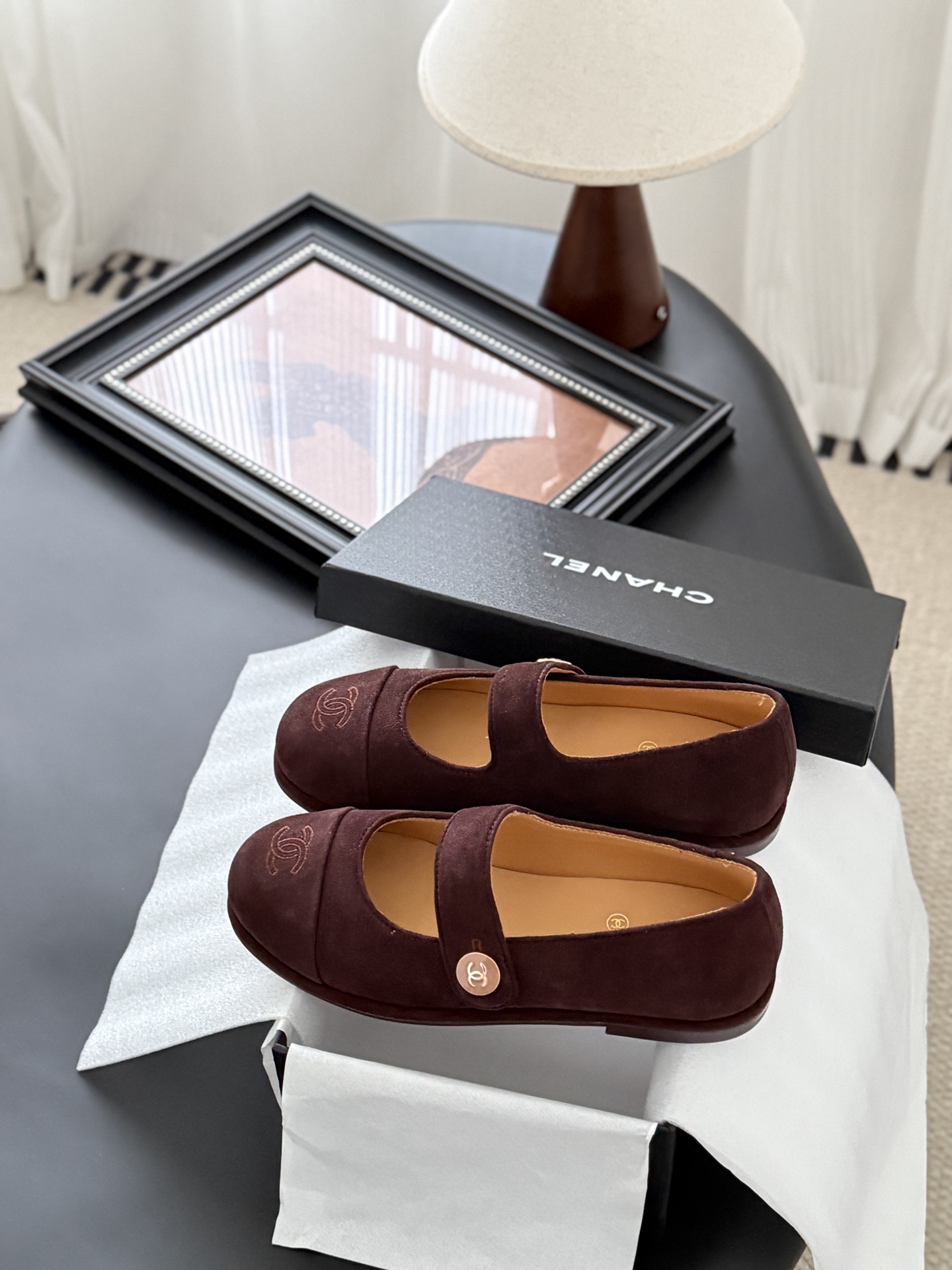 シャネル マリージェーン レディース メンズ兼用 シンプル ファッション 黒 2色展開 - 画像 9