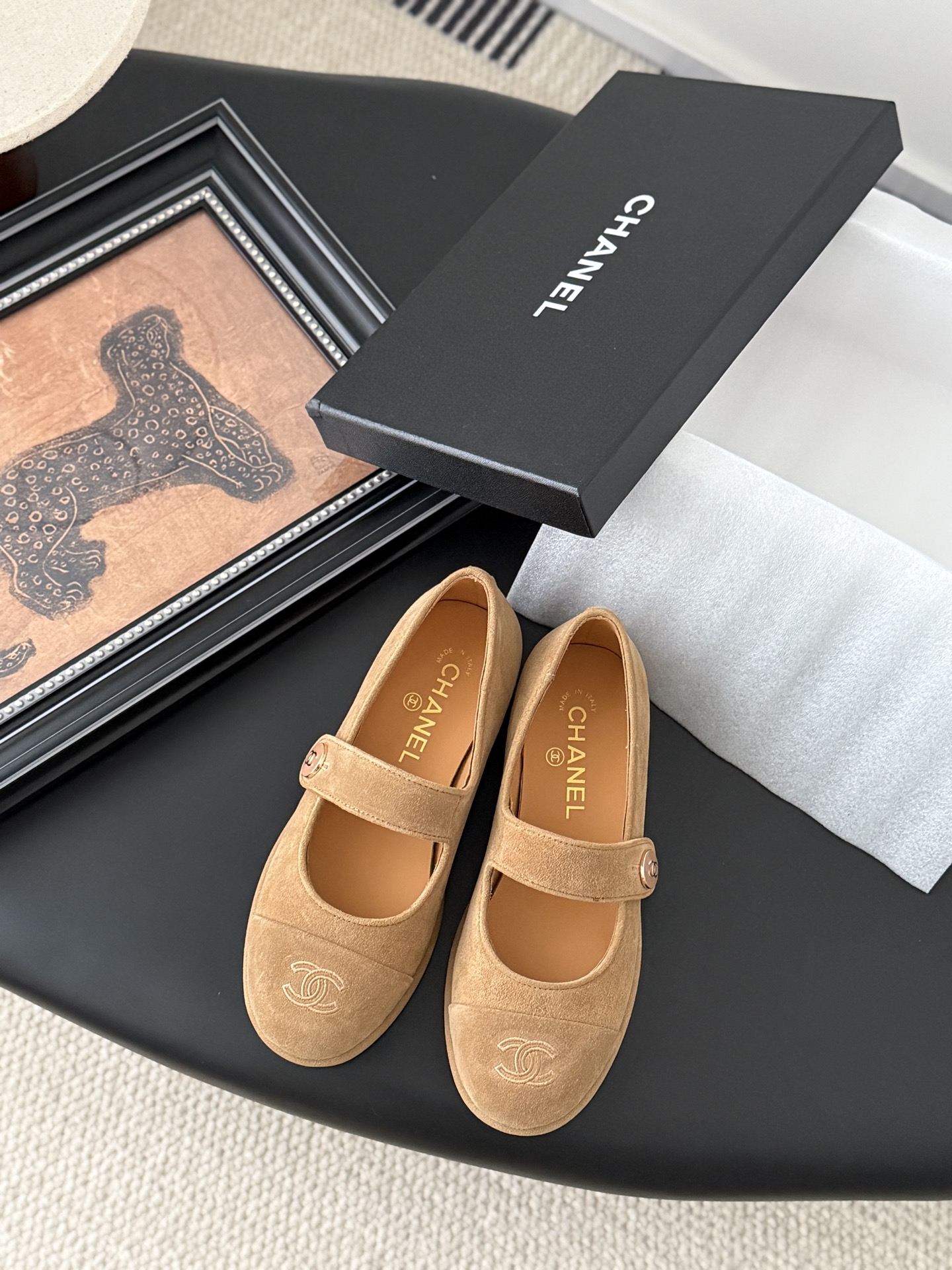 CHANEL シャネル マリージュ レディース メンズ兼用 シンプル 高級感 黒 ベージュ 38サイズ 丸洗いOK 通勤 通学 旅行 2WAY ローファー 35文字