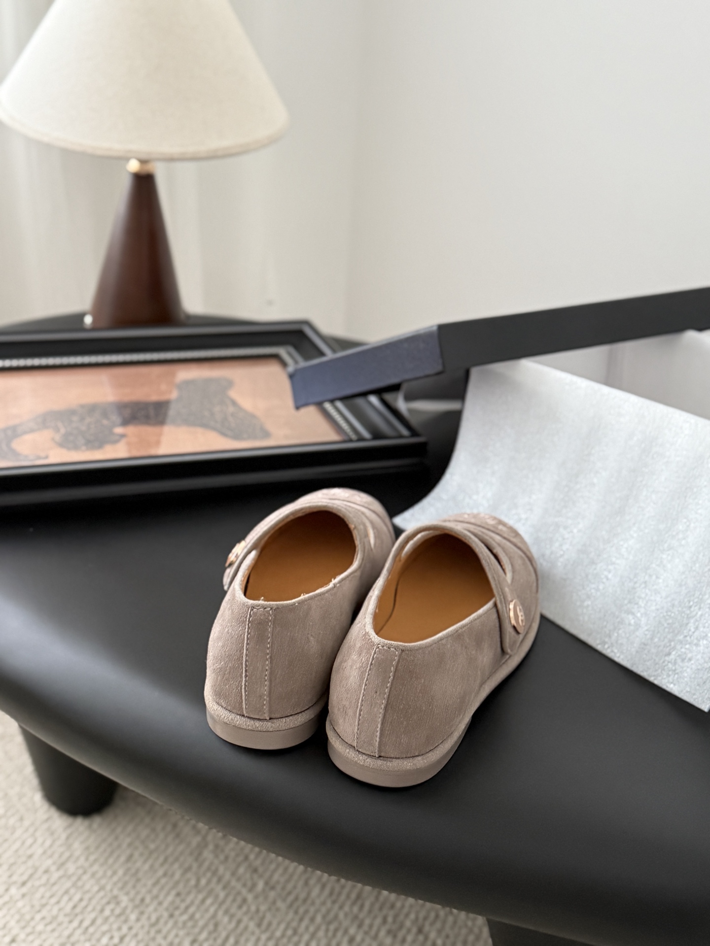 CHANEL シャネル マリー ジャック ロエベ ロエベ レディース メンズ 兼用 フェイク ベージュ 通勤 通学 シンプル 低反発 軽量 丸洗いOK - 画像 3