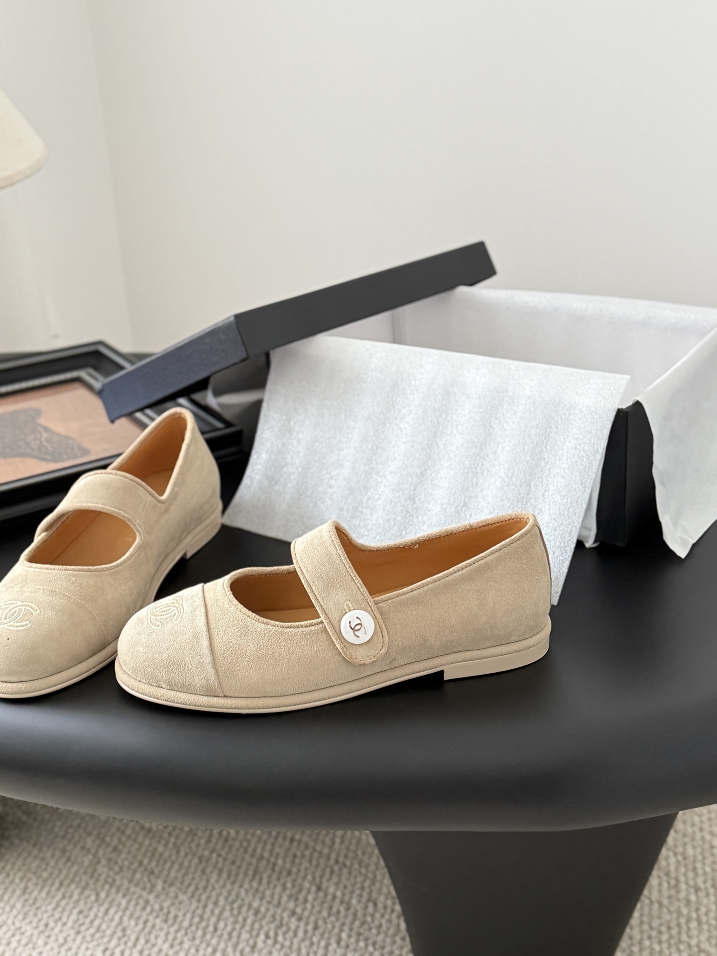 シャネル サンダル レディース メンズ 兼用 通勤 通学 シンプル ベージュ 丸洗いOK 撥水加工 2WAY - 画像 2