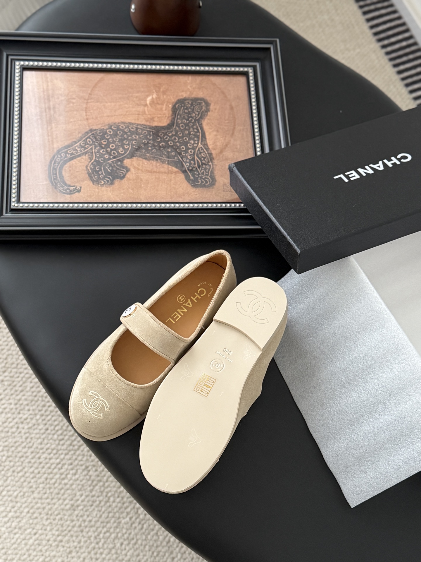 シャネル サンダル レディース メンズ 兼用 通勤 通学 シンプル ベージュ 丸洗いOK 撥水加工 2WAY - 画像 5