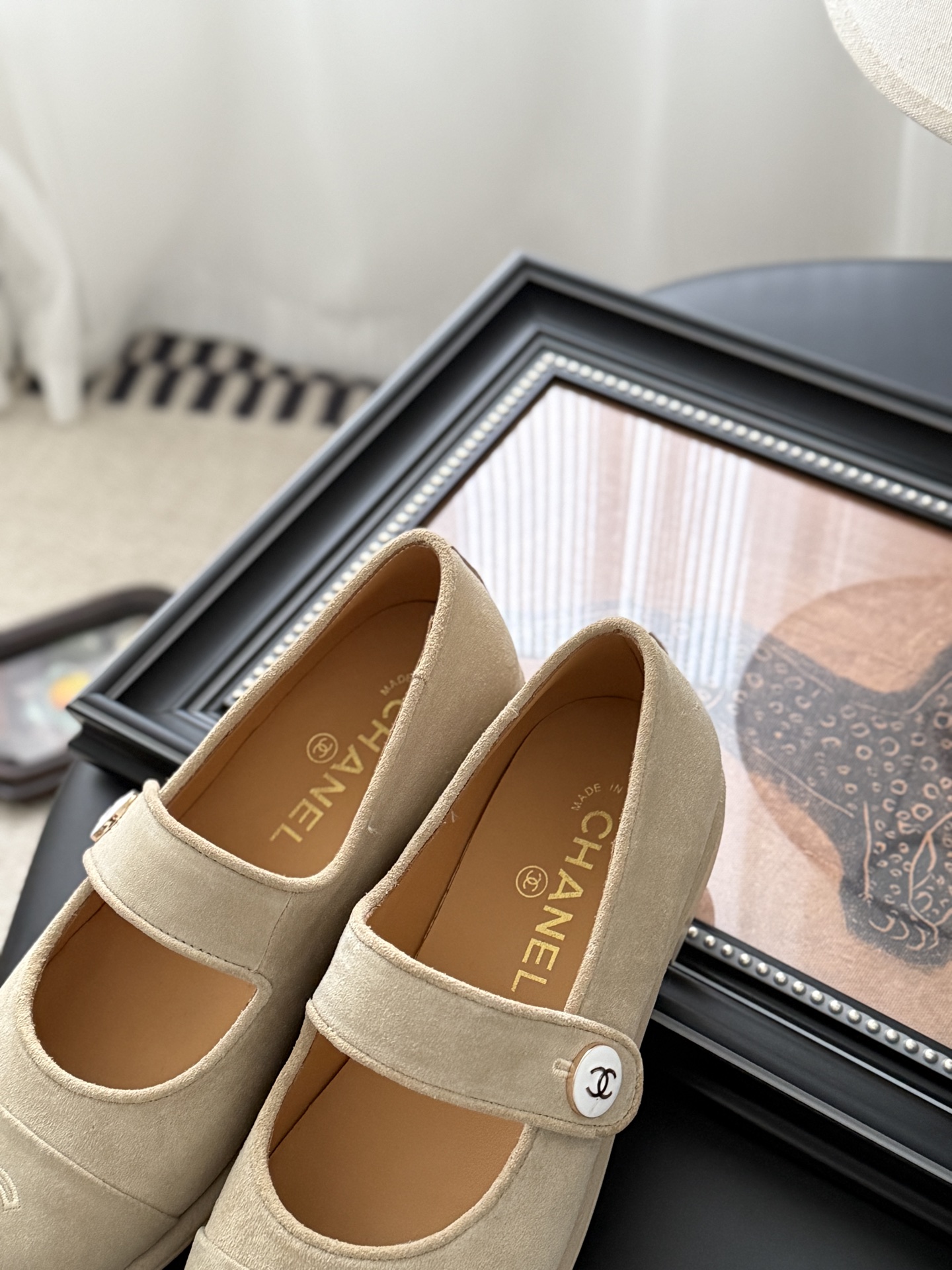 シャネル サンダル レディース メンズ 兼用 通勤 通学 シンプル ベージュ 丸洗いOK 撥水加工 2WAY - 画像 8
