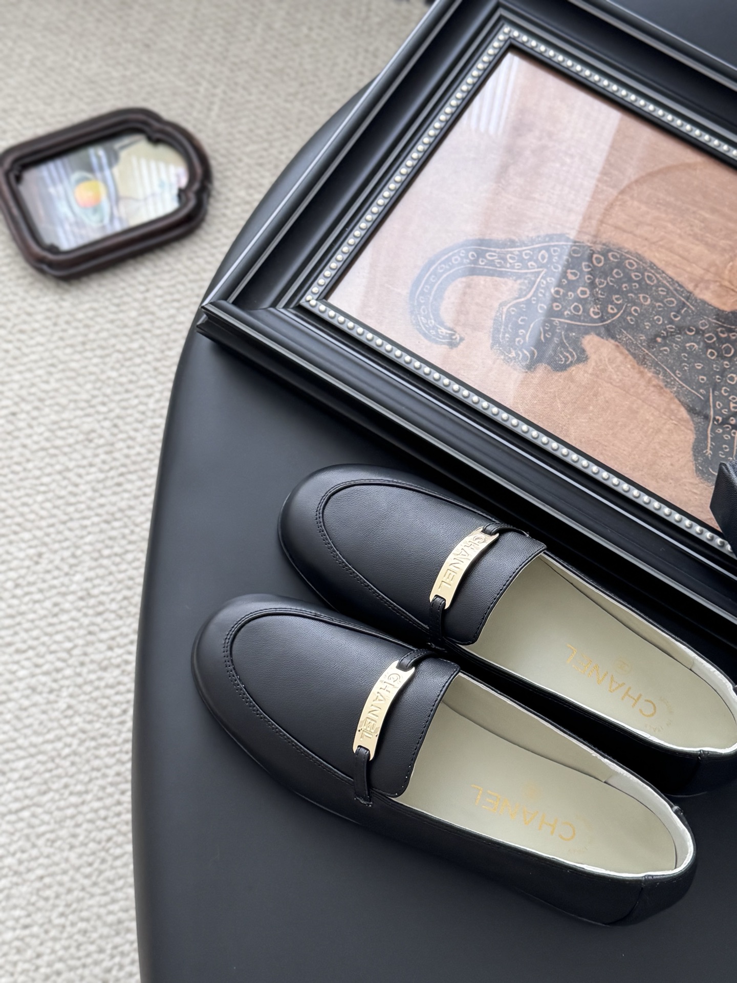 CHANEL シャネル ローファー レディース メンズ 兼用 通勤 通学 黒 高級感 36 37 38 39 40 41 42 43 44 45 46 47 48 49 50 - 画像 5