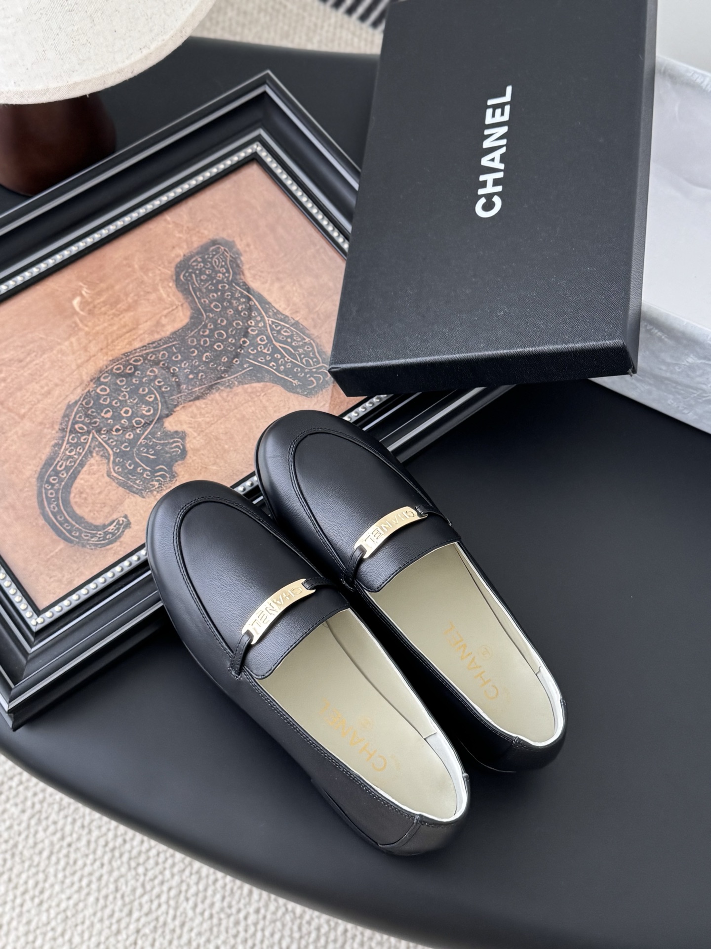 CHANEL シャネル ローファー レディース メンズ 兼用 通勤 通学 黒 高級感 36 37 38 39 40 41 42 43 44 45 46 47 48 49 50 - 画像 7