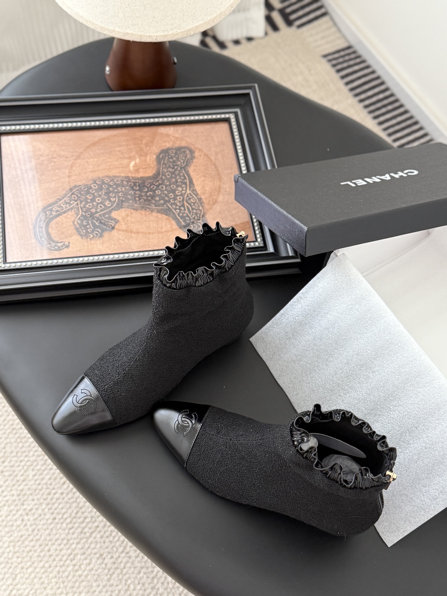 シャネル シャネル風 ブーツ レディース メンズ 兼用 通勤 通学 黒 2WAY 軽量 大容量 撥水 シンプル 高級感 - 画像 6