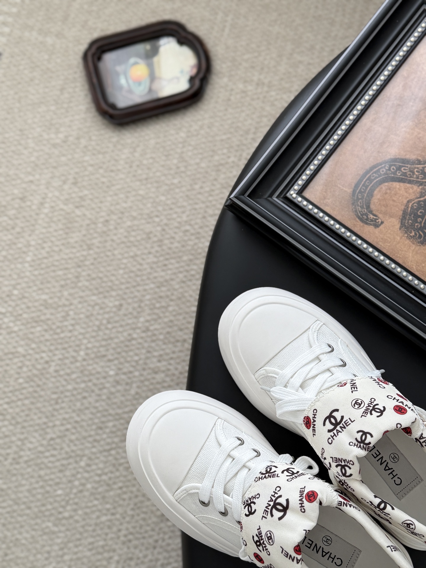 シャネル シューズ レディース メンズ 兼用 ブラック ホワイト 2WAY シンプル 通勤 通学 撥水 白色 シューズ レディース メンズ 兼用 通勤 通学 2WAY 撥水 白色 - 画像 7