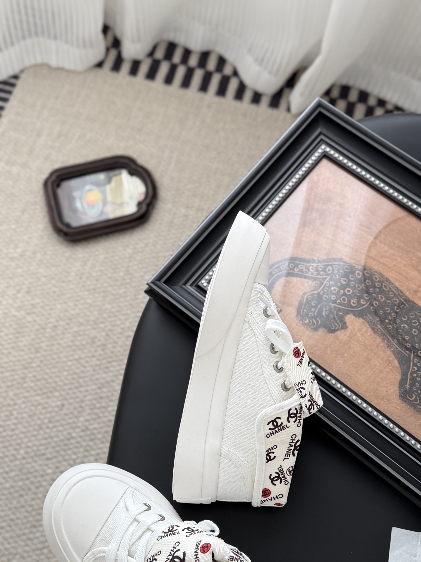 シャネル シューズ レディース メンズ 兼用 ブラック ホワイト 2WAY シンプル 通勤 通学 撥水 白色 シューズ レディース メンズ 兼用 通勤 通学 2WAY 撥水 白色 - 画像 8