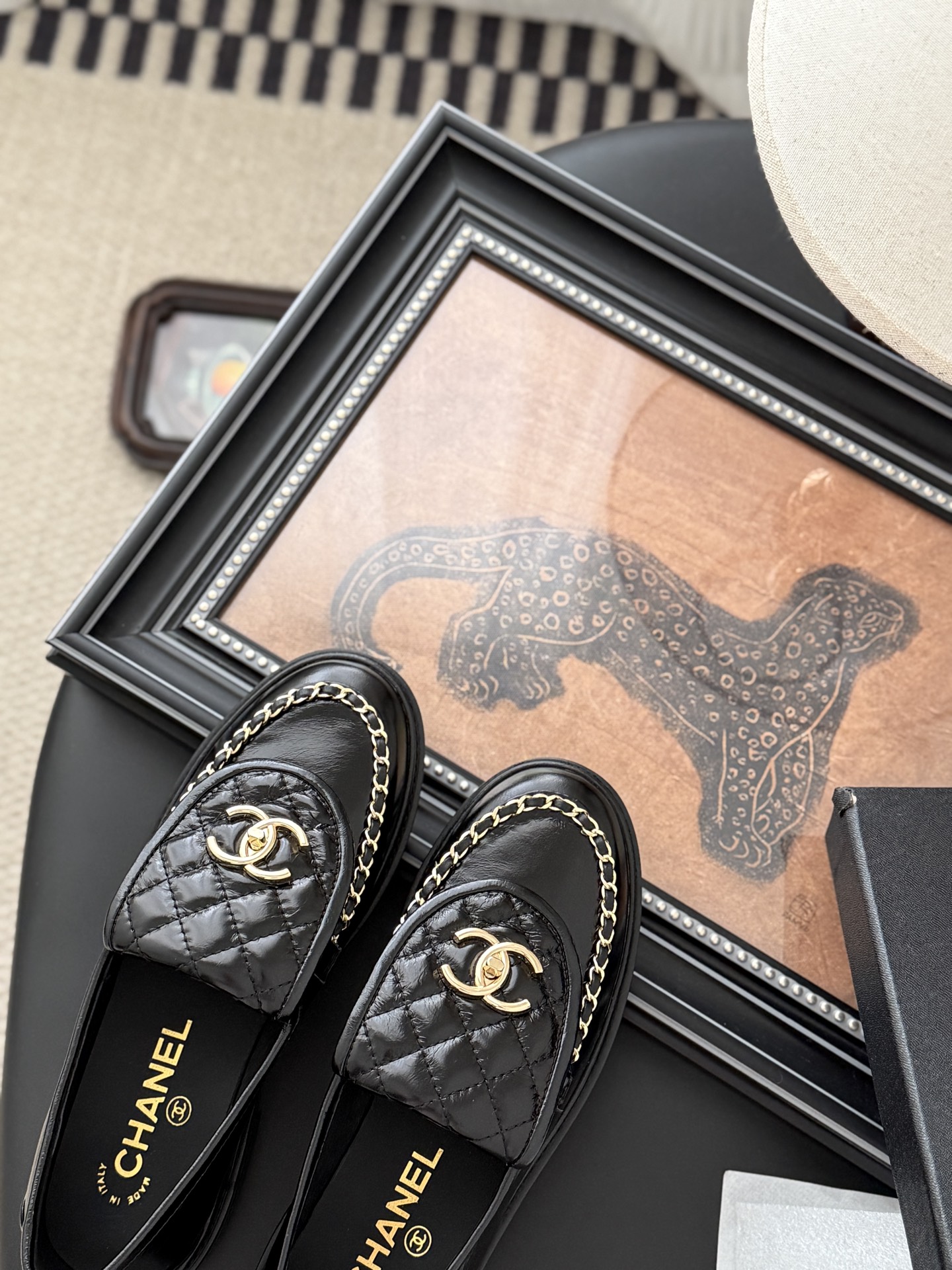 シャネル シューズ ローファー レディース メンズ 兼用 通勤 通学 シンプル 黒 2WAY 丸洗いOK - 画像 7