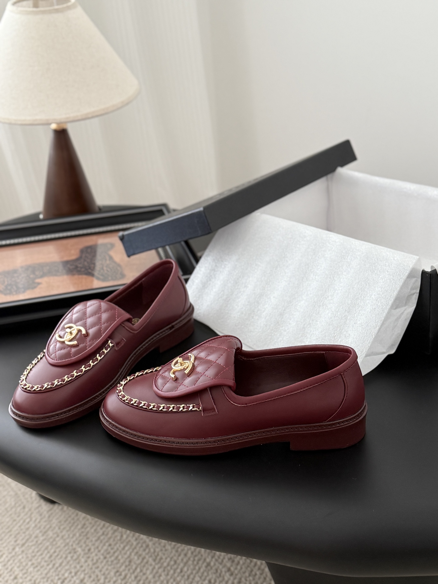 CHANEL シャネル ローファー レディース メンズ兼用 通勤 通学 シンプル ブラウン 2WAY 高級感 ローファー 00083 - 画像 2