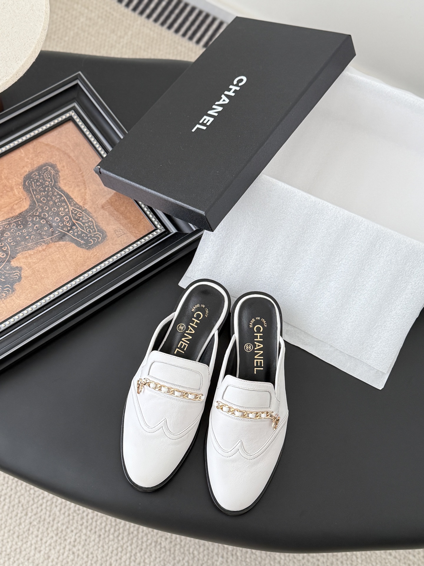 CHANEL シャネル トゥンベリーローファー レディース メンズ 兼用 通勤 通学 軽量 白 ベージュ