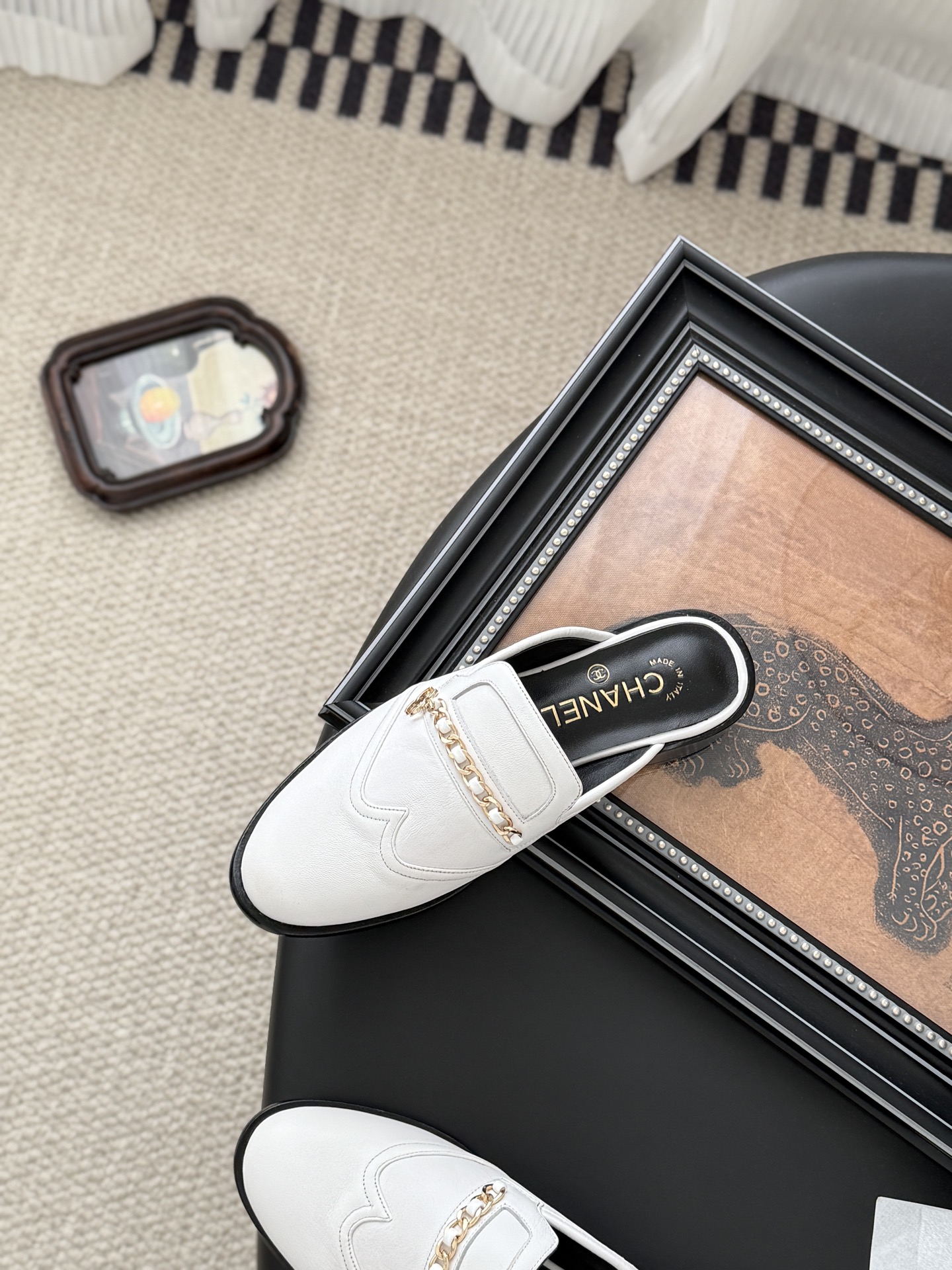 CHANEL シャネル トゥンベリーローファー レディース メンズ 兼用 通勤 通学 軽量 白 ベージュ - 画像 8