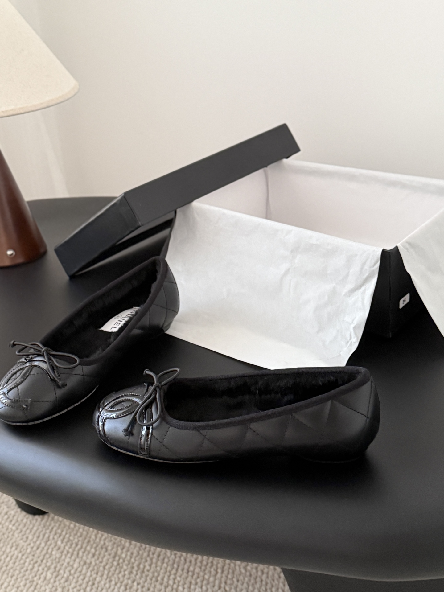 シャネル チェルシー レディース メンズ 兼用 女性用 フラットシューズ 保温 ファッション 黒 - 画像 2