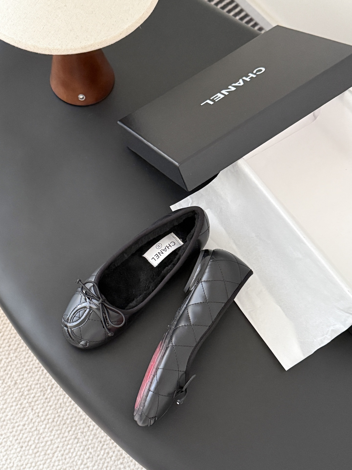 シャネル チェルシー レディース メンズ 兼用 女性用 フラットシューズ 保温 ファッション 黒 - 画像 4