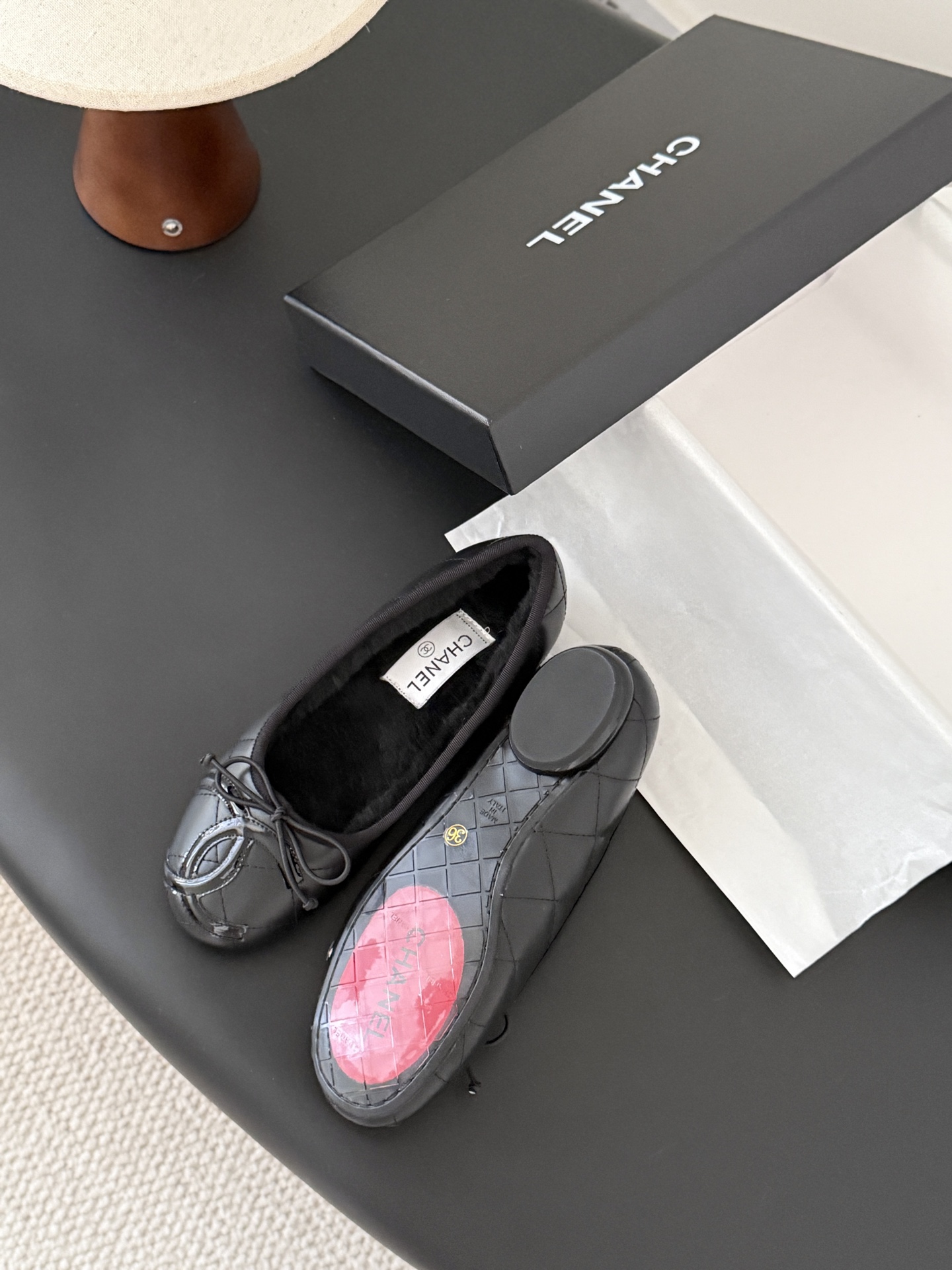 シャネル チェルシー レディース メンズ 兼用 女性用 フラットシューズ 保温 ファッション 黒 - 画像 5