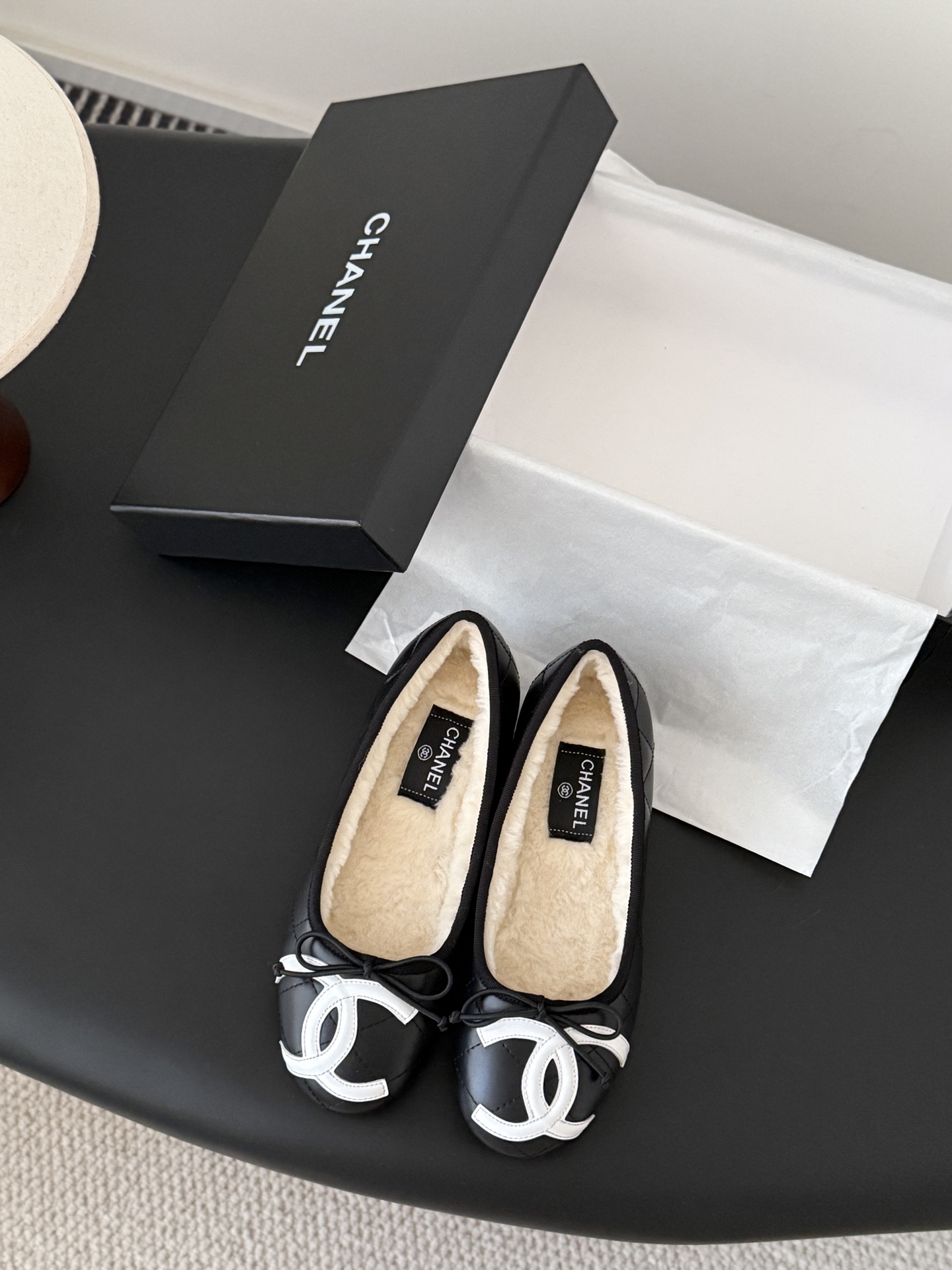 シャネル チェルシー 靴 レディース メンズ 兼用 通勤 通学 保温 寒冷対策 黒