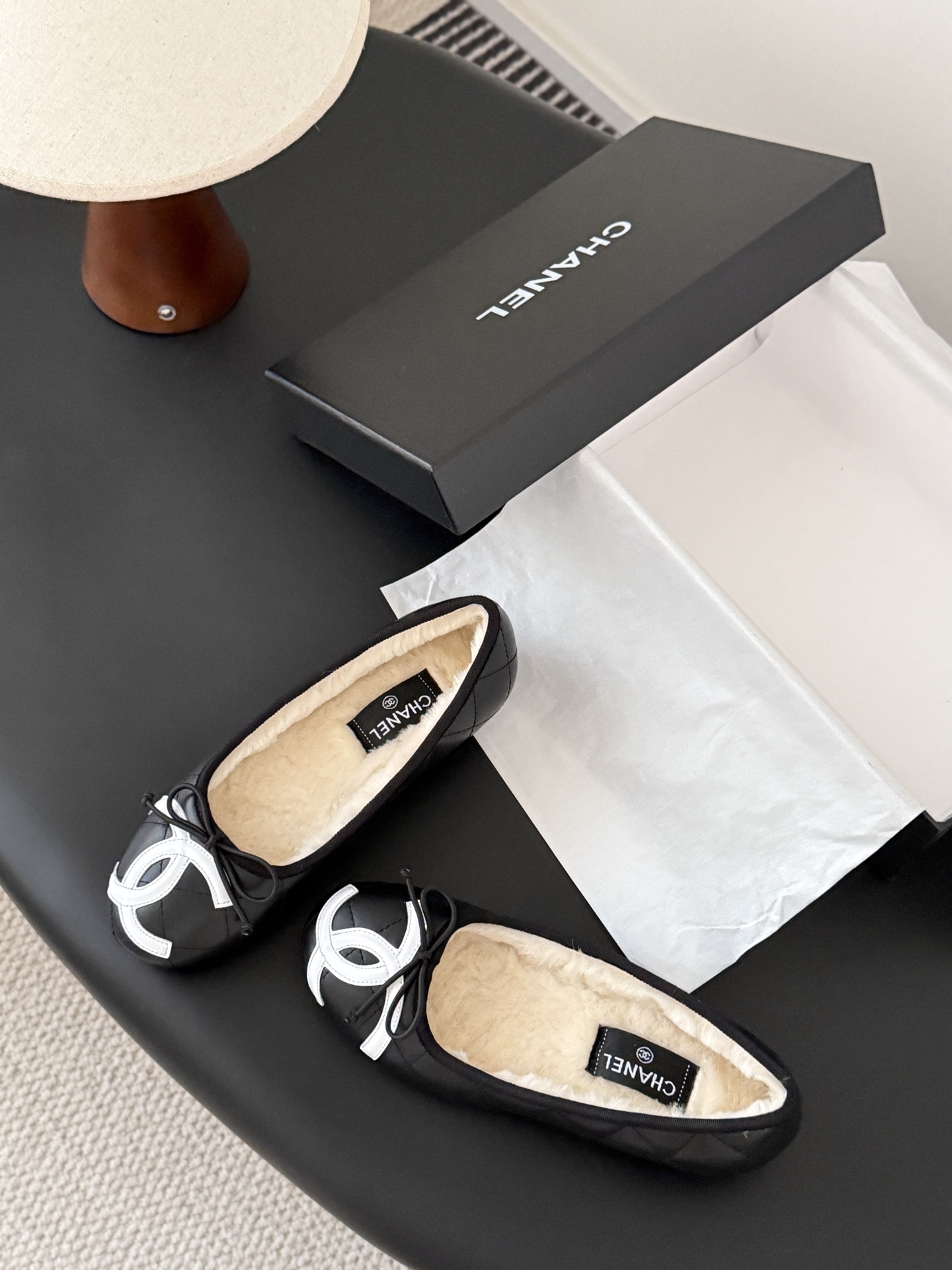 シャネル チェルシー 靴 レディース メンズ 兼用 通勤 通学 保温 寒冷対策 黒 - 画像 3