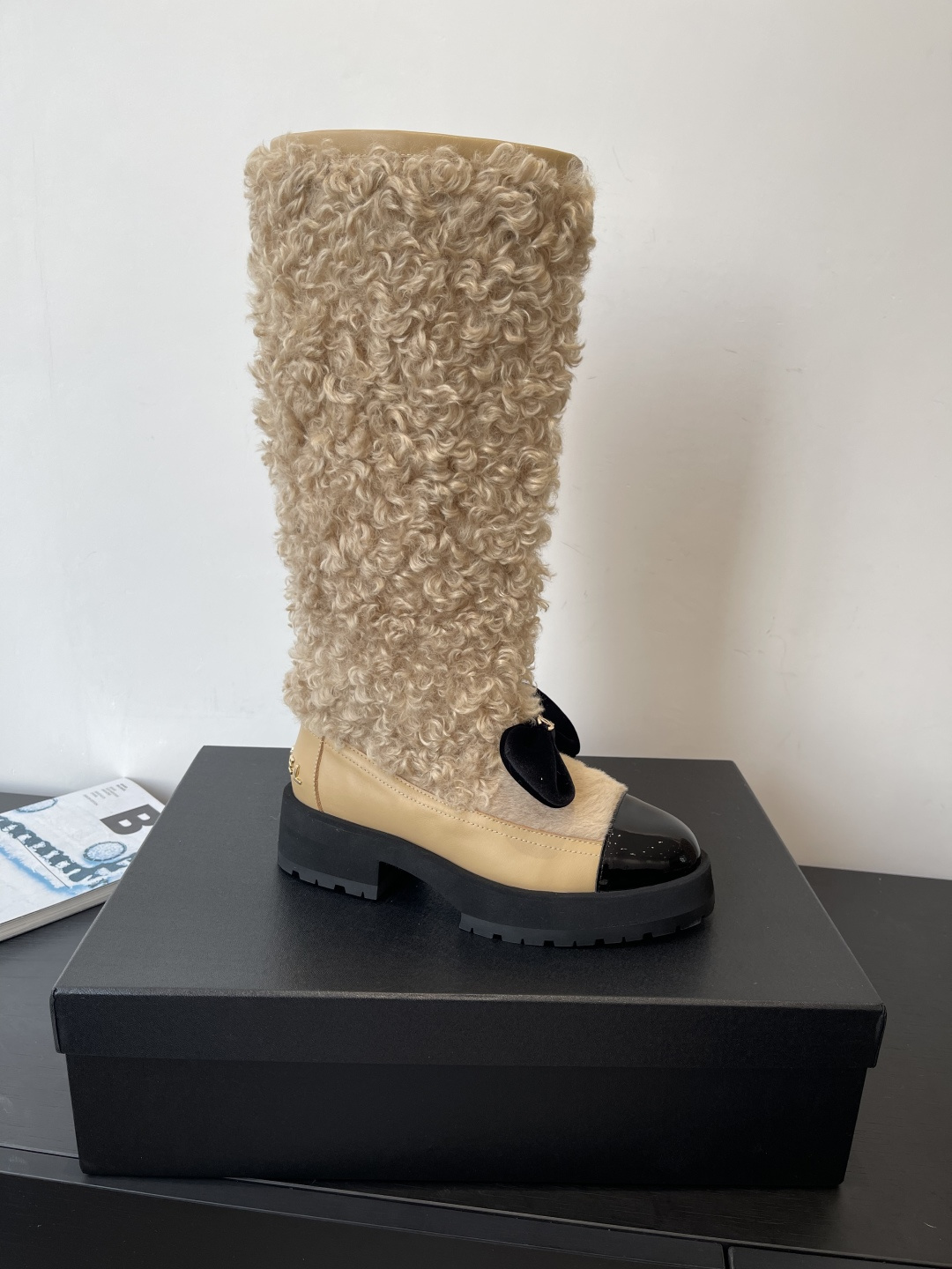 シャネル シャネル ブーツ レディース メンズ 兼用 ブーツ 通勤 通学 あたたかい 黒 ベージュ 36C 60文字 - 画像 2