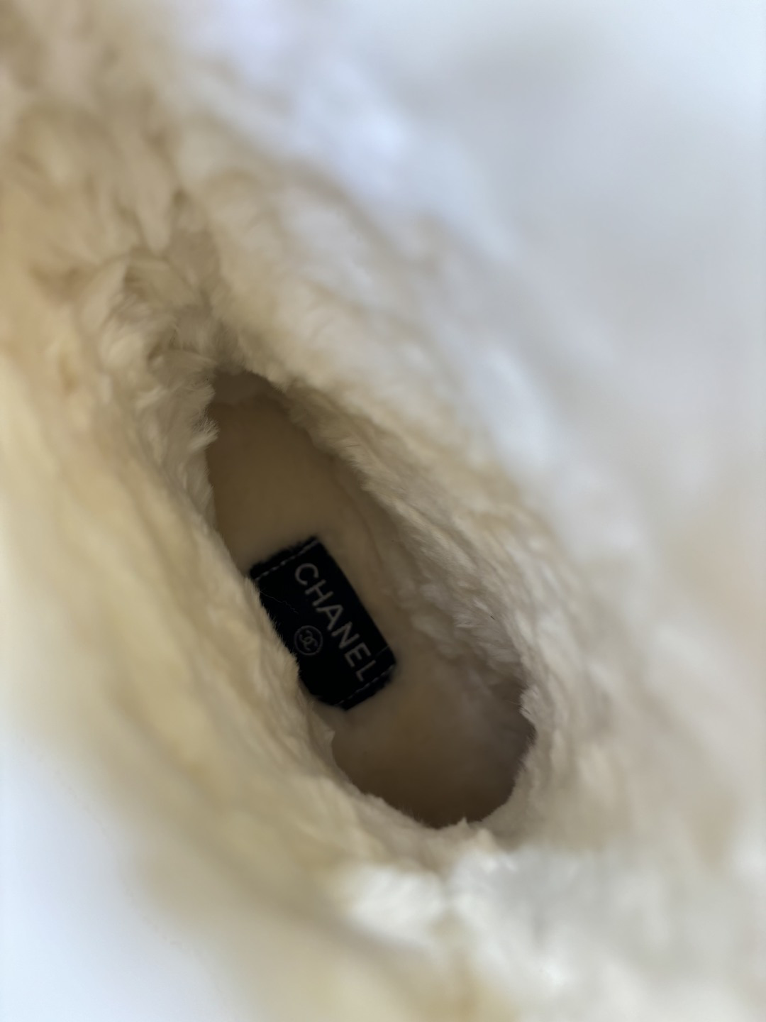 シャネル シューズ レディース メンズ 兼用 ファー付き ブーツ 黒 保温 シンプル - 画像 9