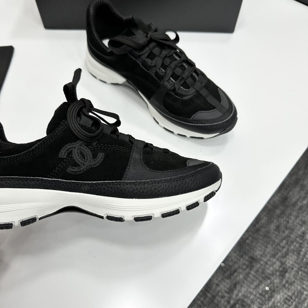 シャネル シューズ レディース メンズ 兼用 通勤 スニーカー 黒 36-41 2WAY はきやすい 軽量 固定式 2023年新作 3000000170 - 画像 2