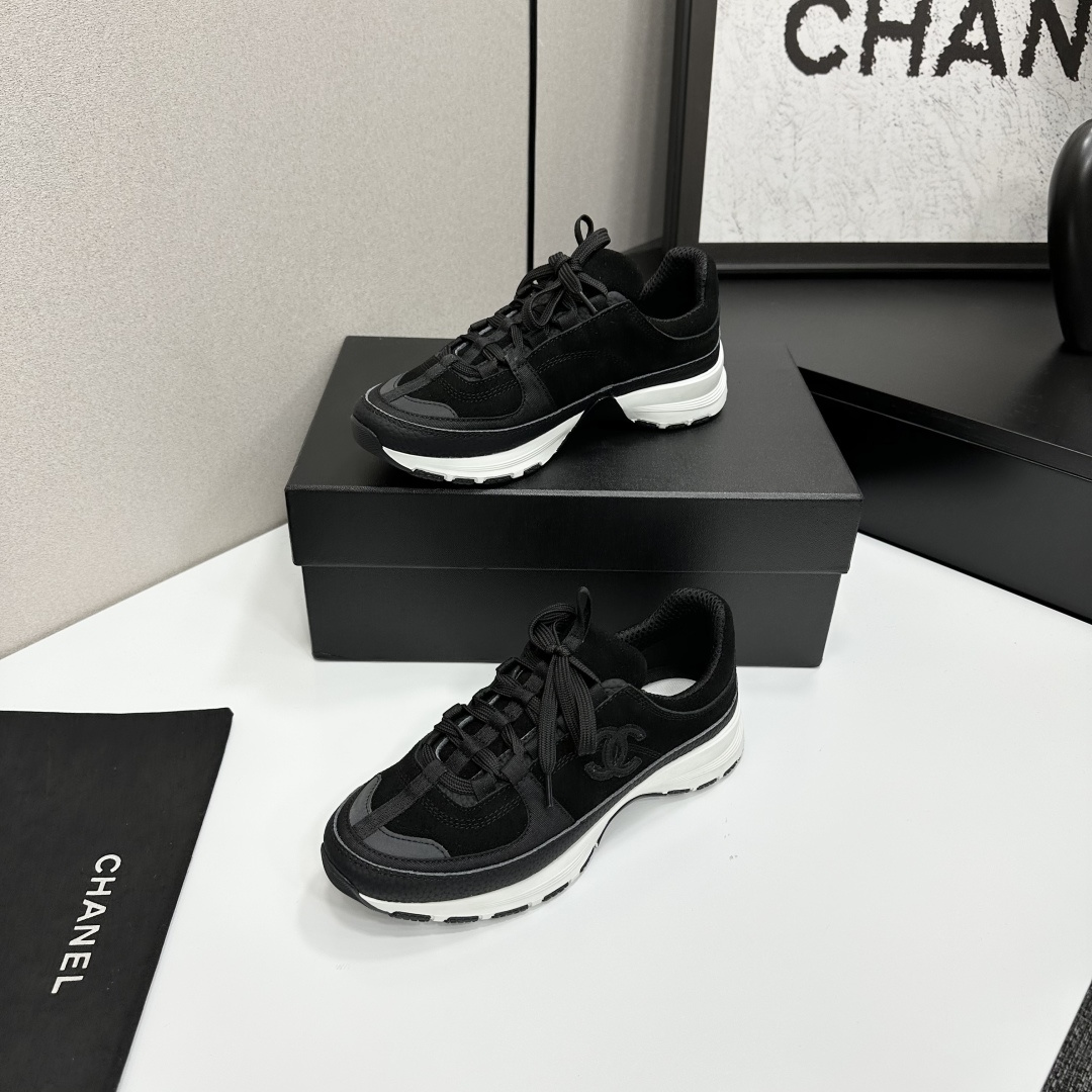 シャネル シューズ レディース メンズ 兼用 通勤 スニーカー 黒 36-41 2WAY はきやすい 軽量 固定式 2023年新作 3000000170 - 画像 3