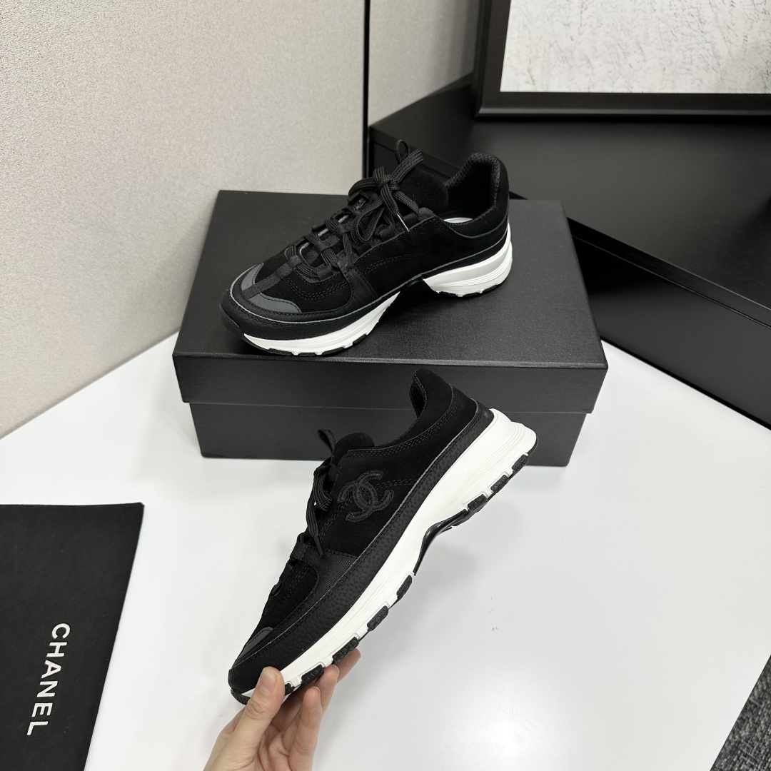 シャネル シューズ レディース メンズ 兼用 通勤 スニーカー 黒 36-41 2WAY はきやすい 軽量 固定式 2023年新作 3000000170 - 画像 4
