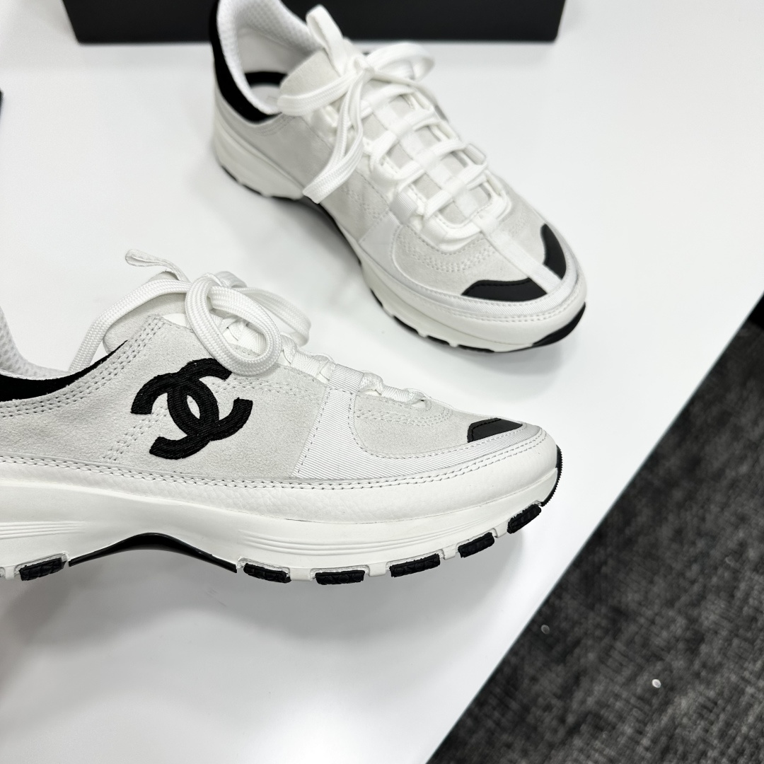 CHANEL シャネル フラットシューズ 本革 軽量 ブラック - 画像 2