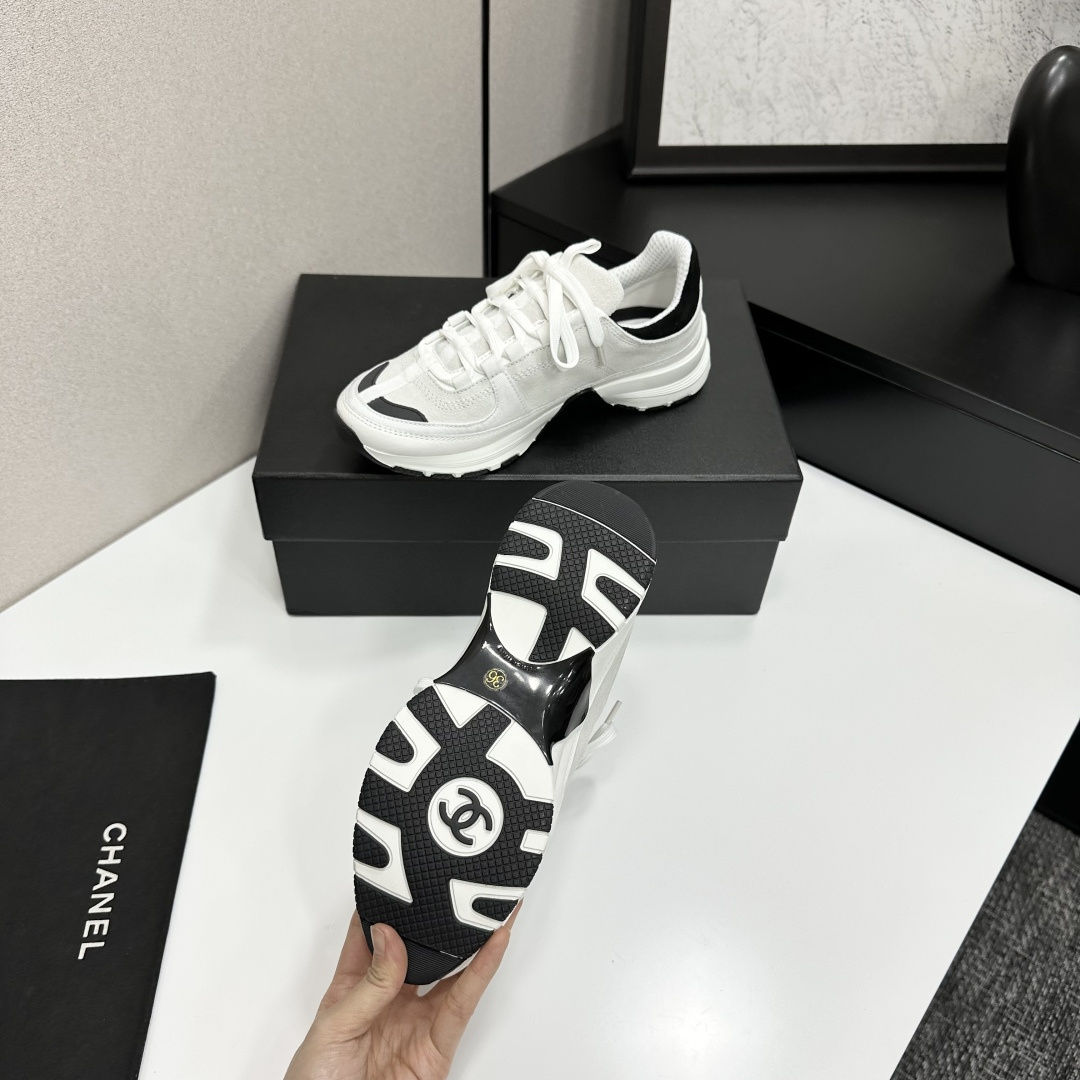 CHANEL シャネル フラットシューズ 本革 軽量 ブラック - 画像 5