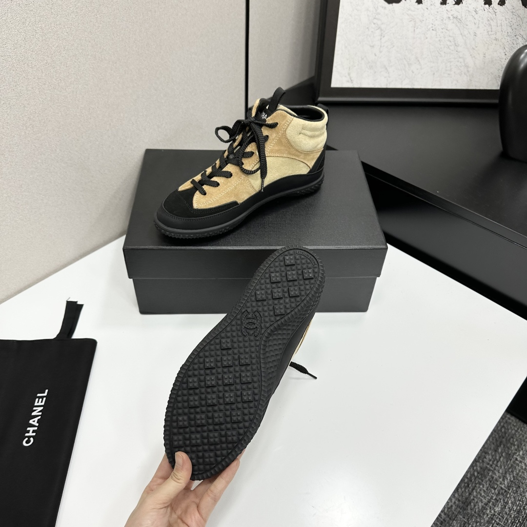 シャネル シューズ レディース メンズ 兼用 高級感 ブーツ 黒 ベージュ 通勤 通学 2WAY 丸洗いOK - 画像 4