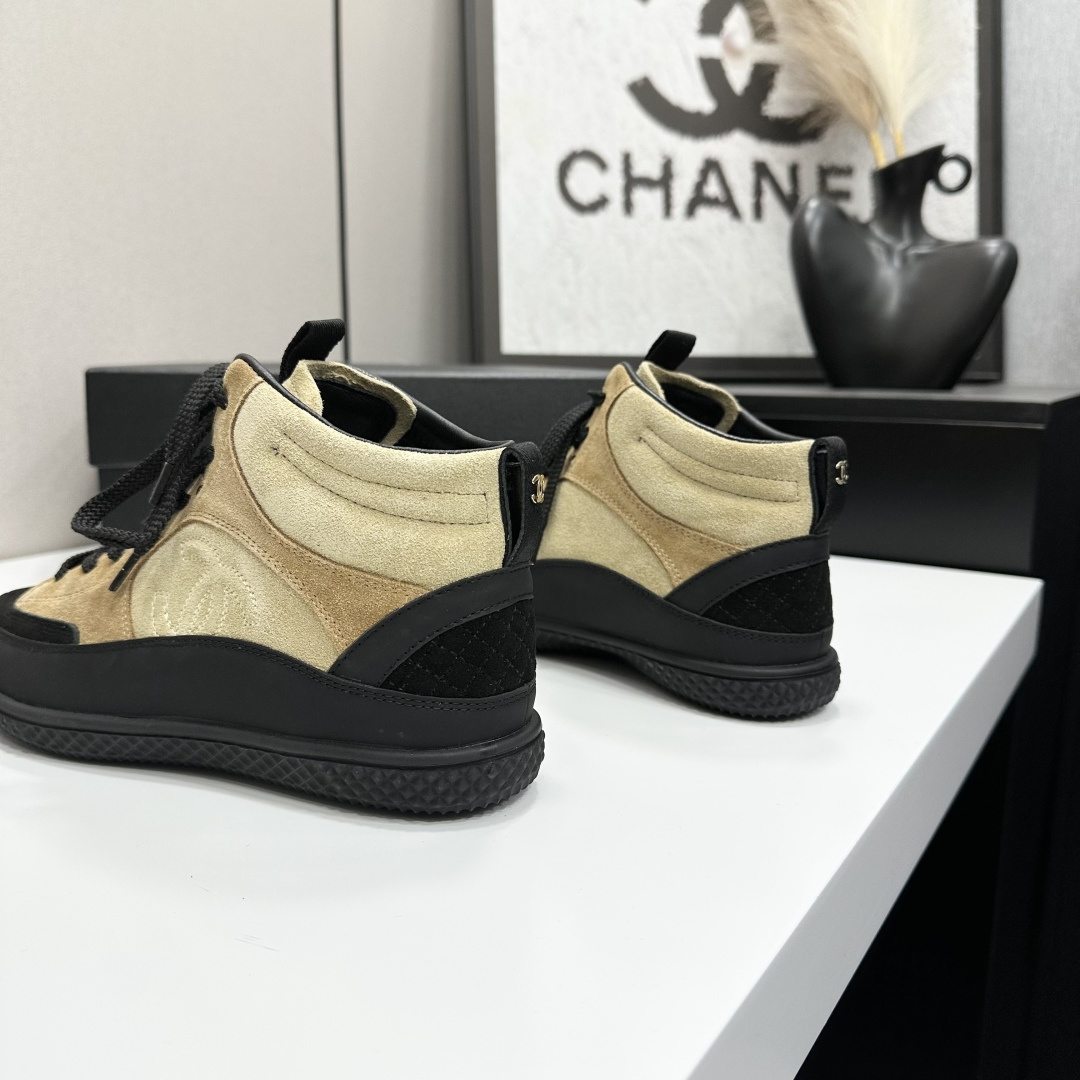 シャネル シューズ レディース メンズ 兼用 高級感 ブーツ 黒 ベージュ 通勤 通学 2WAY 丸洗いOK - 画像 7