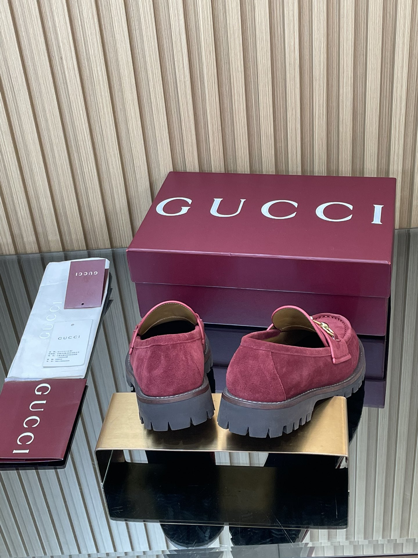 GUCCI グッチ ローファー 本革 軽量 ブラック - 画像 5