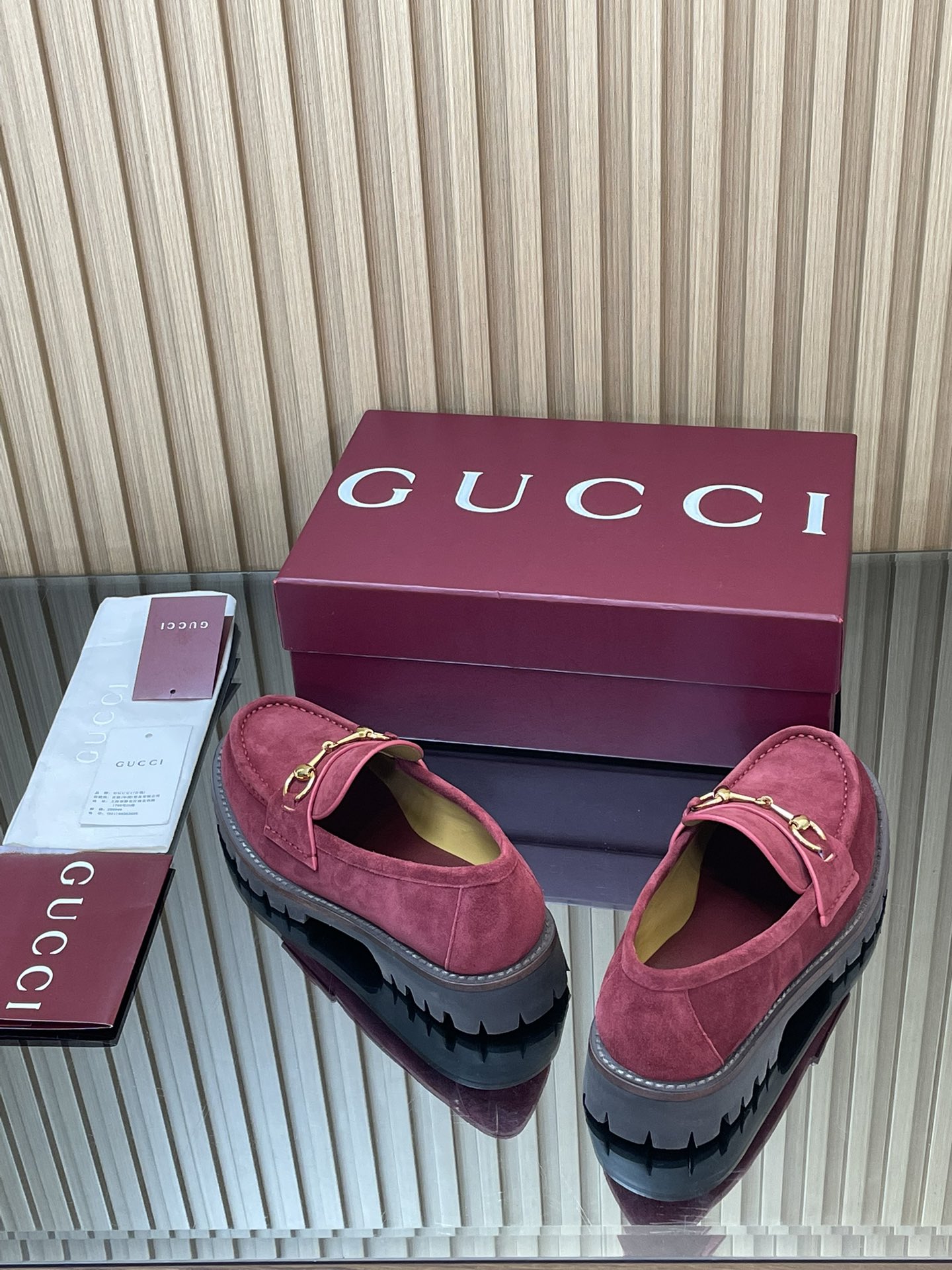 GUCCI グッチ ローファー 本革 軽量 ブラック - 画像 6