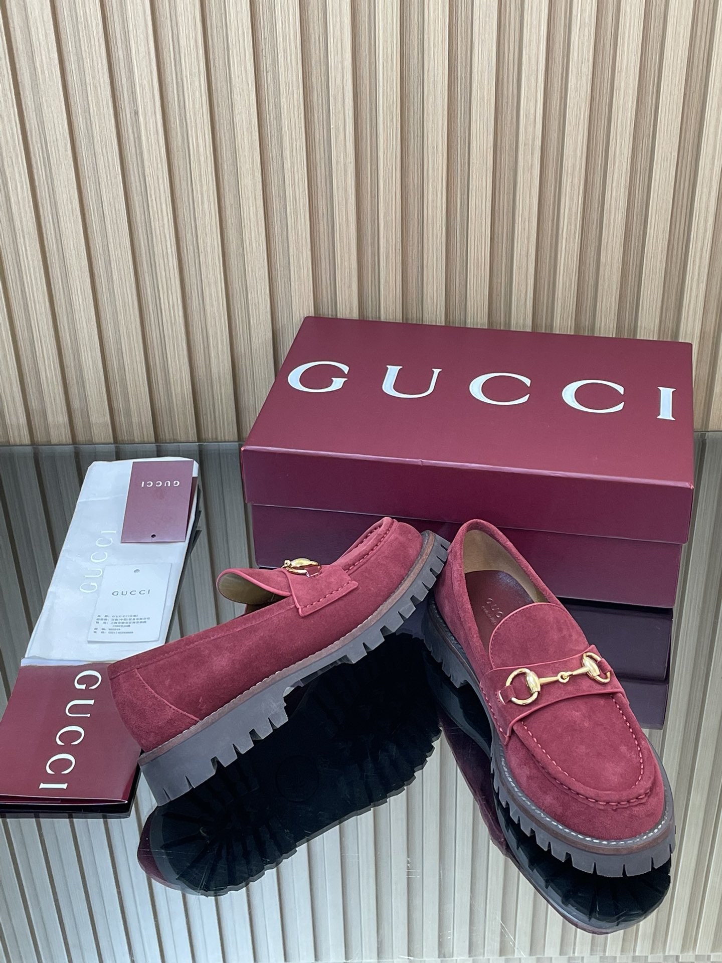 GUCCI グッチ ローファー 本革 軽量 ブラック - 画像 8