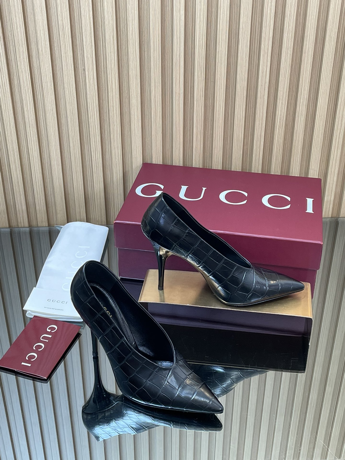 GUCCI グッチ ヒール ファッション ブラック