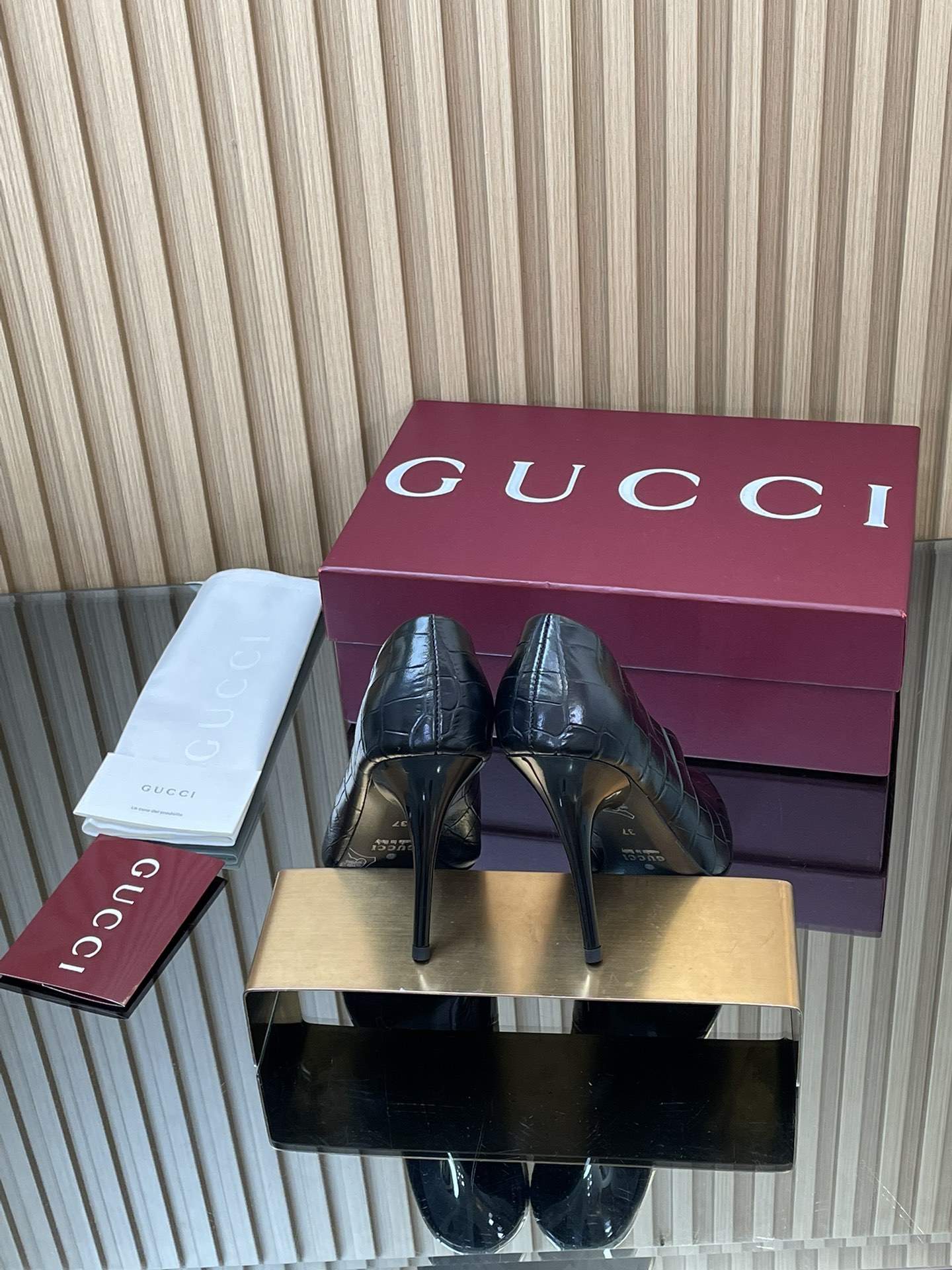 GUCCI グッチ ヒール ファッション ブラック - 画像 5