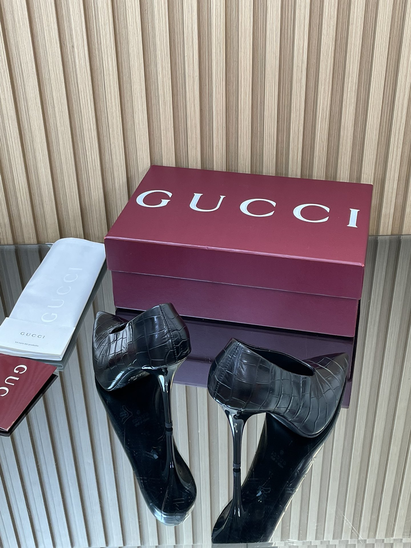 GUCCI グッチ ヒール ファッション ブラック - 画像 6