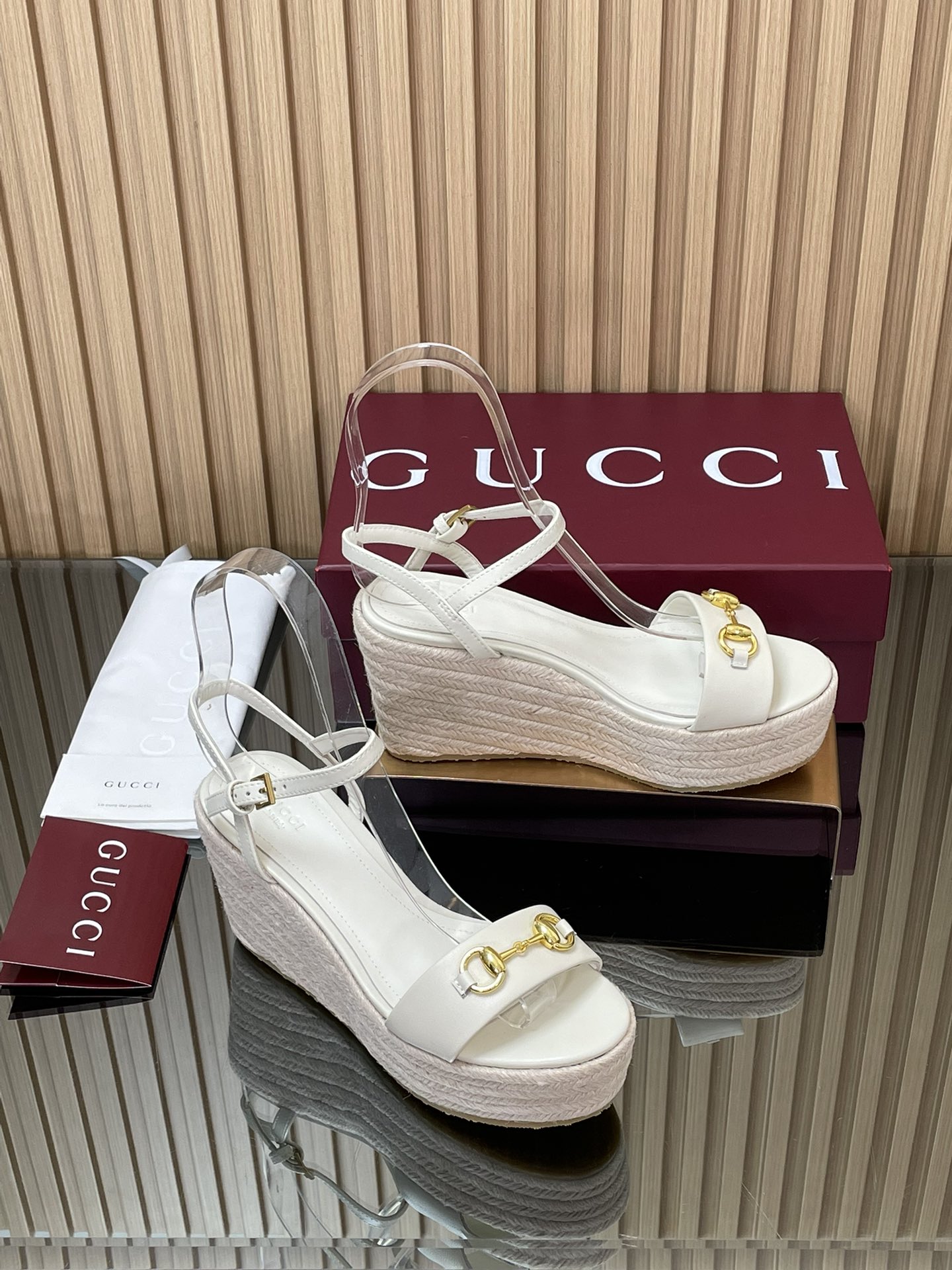 GUCCI グッチ エスパダ レディース 撥水 本革 ブラック