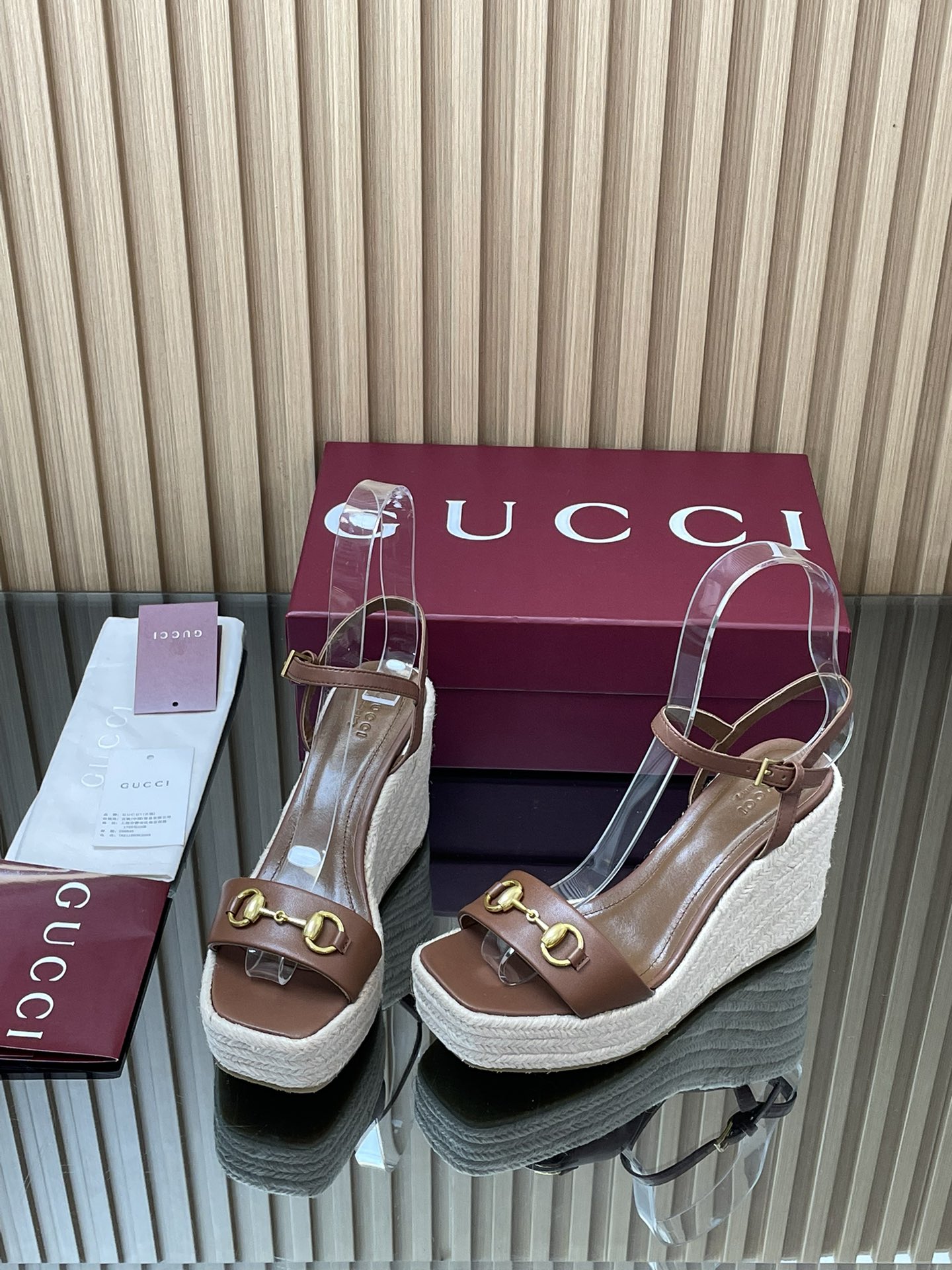 GUCCI グッチ フラットシューズ エスパダ シューズ ベージュ - 画像 3