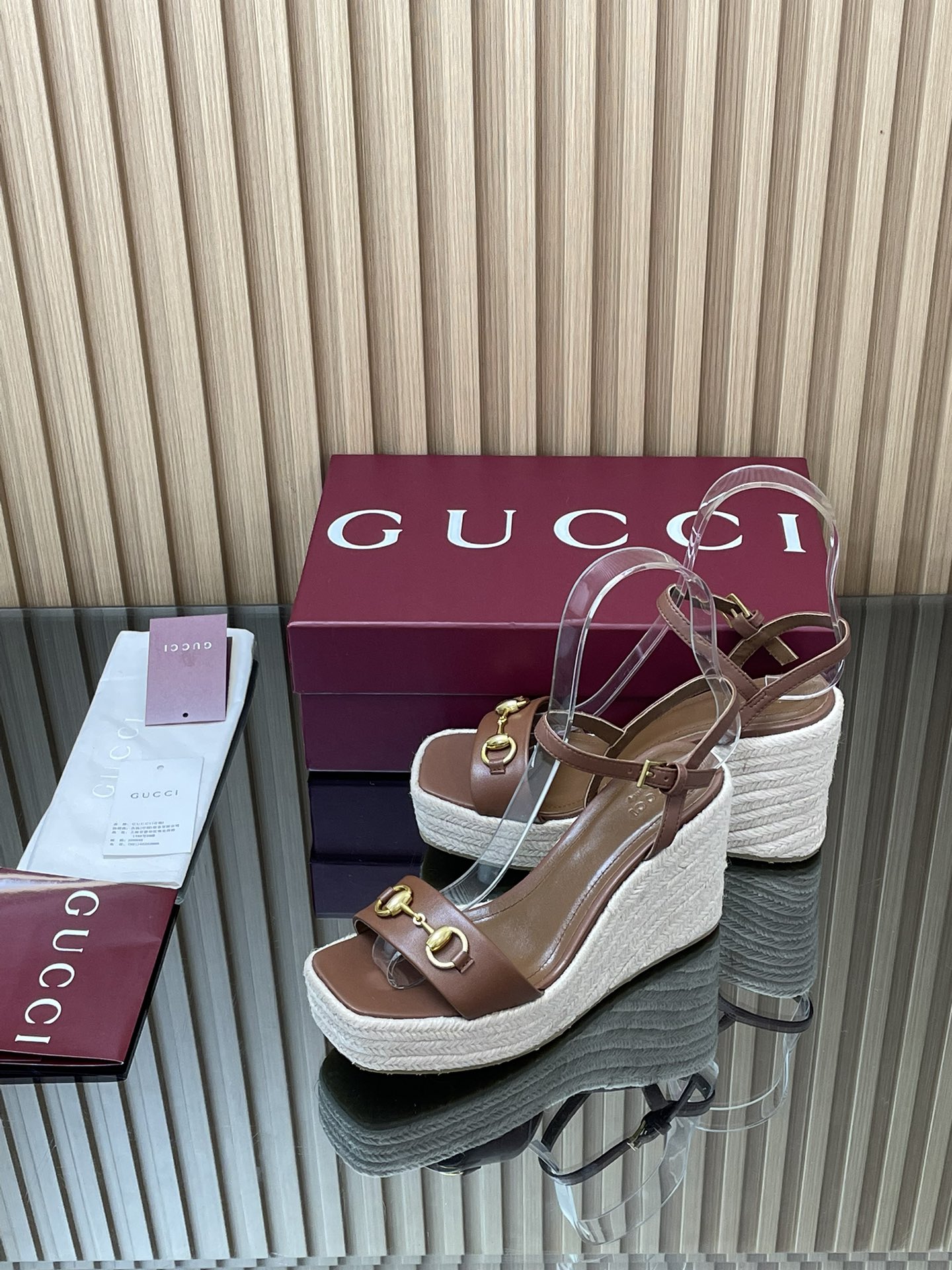 GUCCI グッチ フラットシューズ エスパダ シューズ ベージュ - 画像 4