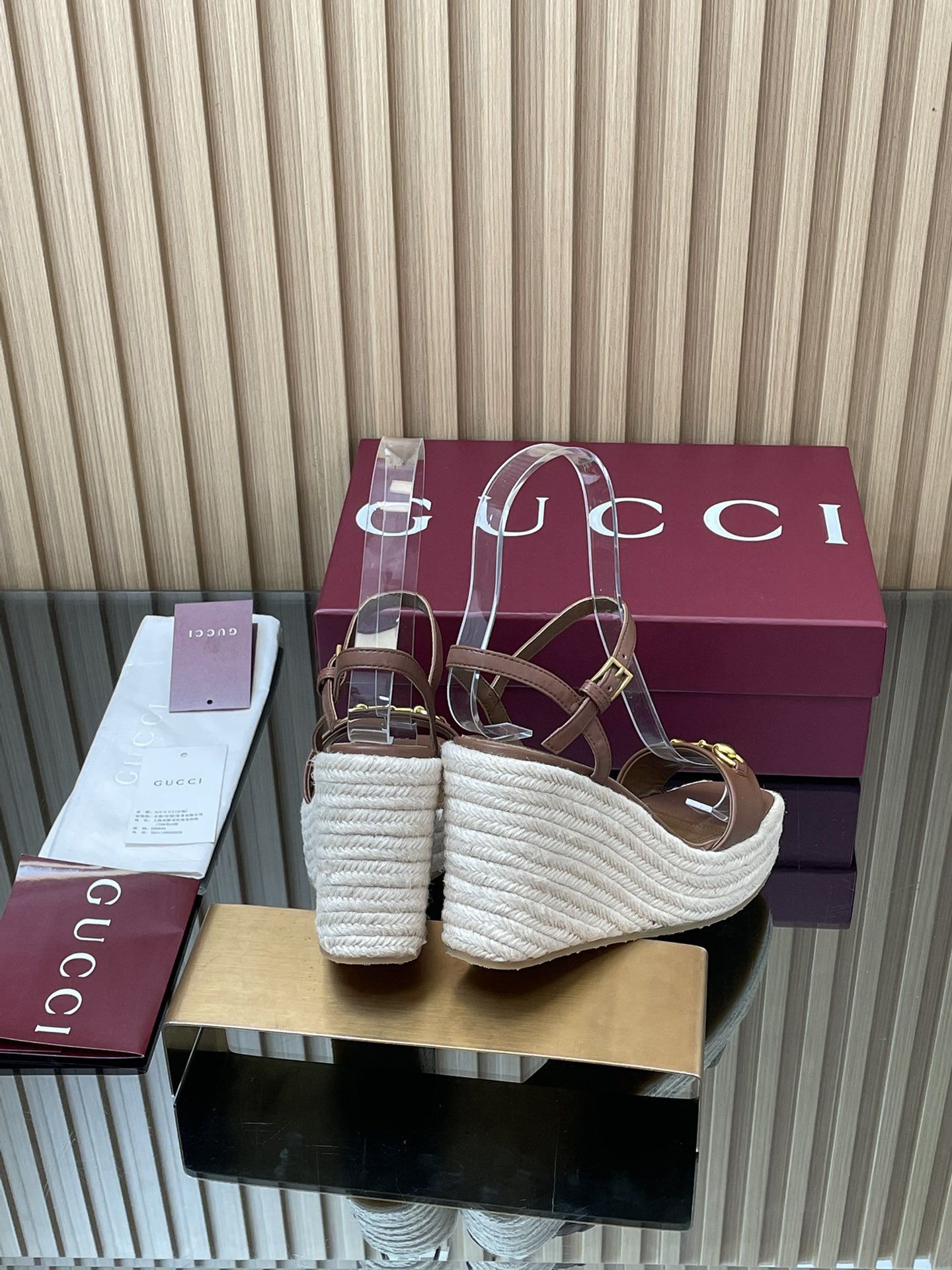 GUCCI グッチ フラットシューズ エスパダ シューズ ベージュ - 画像 5