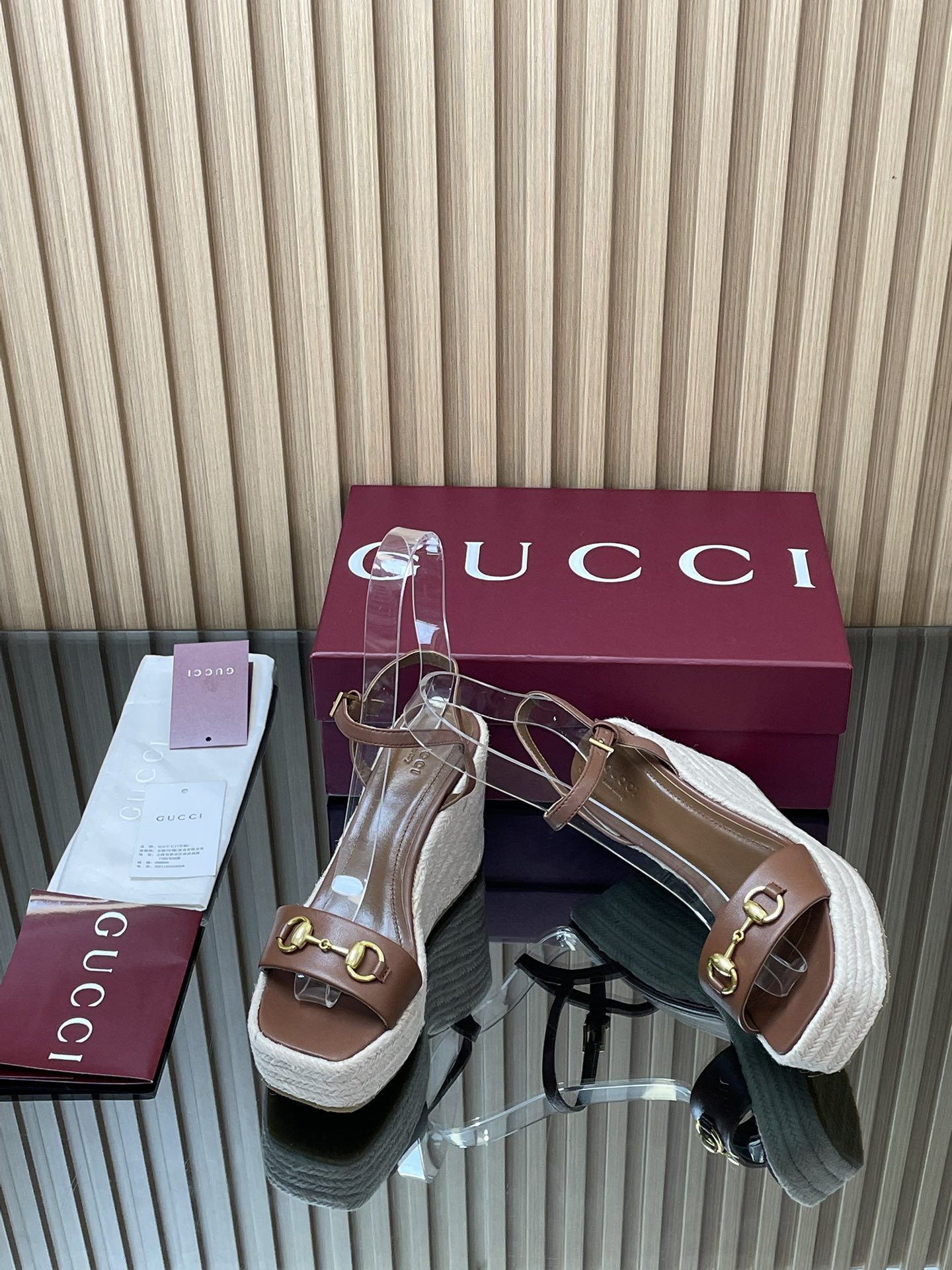 GUCCI グッチ フラットシューズ エスパダ シューズ ベージュ - 画像 7