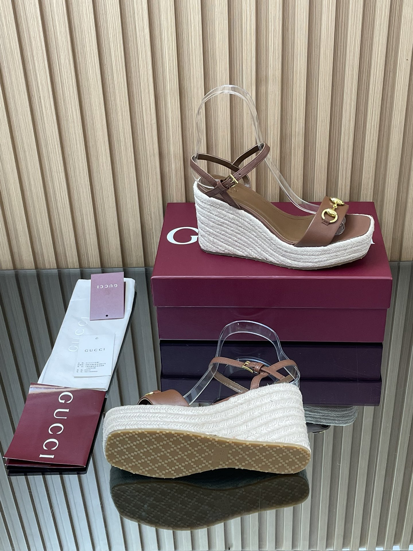 GUCCI グッチ フラットシューズ エスパダ シューズ ベージュ - 画像 9