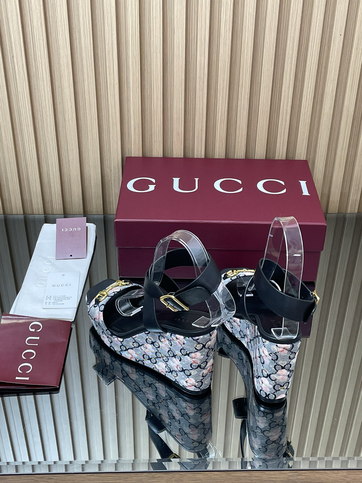 GUCCI グッチ フラットシューズ 花柄 レディース ウェッジサンダル 全1色 - 画像 6