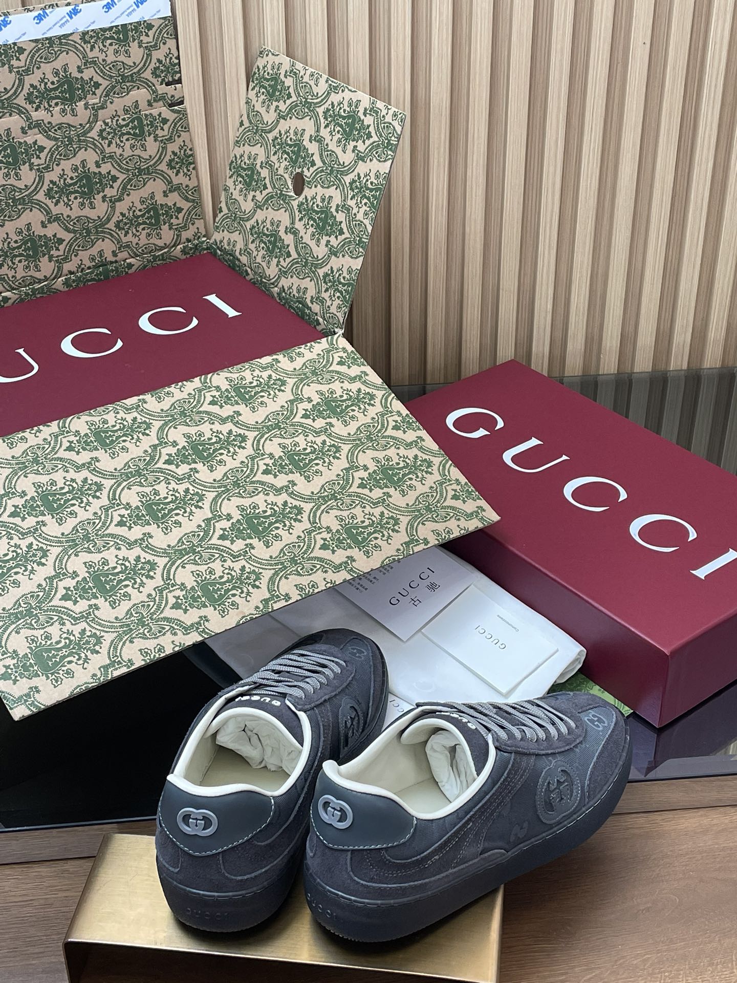 GUCCI グッチ ローファー 本革 通勤 フラットシューズ ブラック - 画像 5