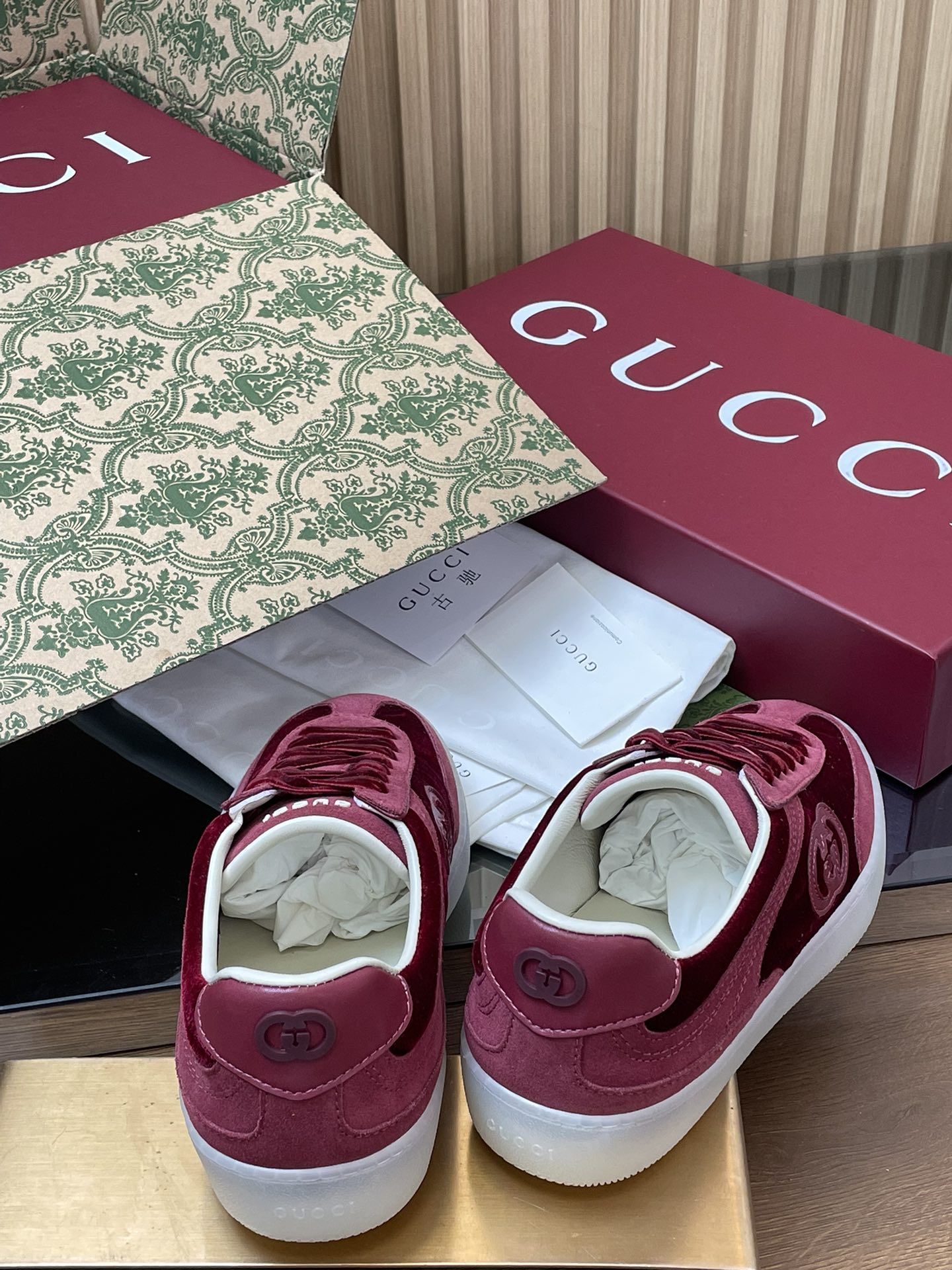 GUCCI グッチ フラットシューズ 本革 レディース ブラック - 画像 5