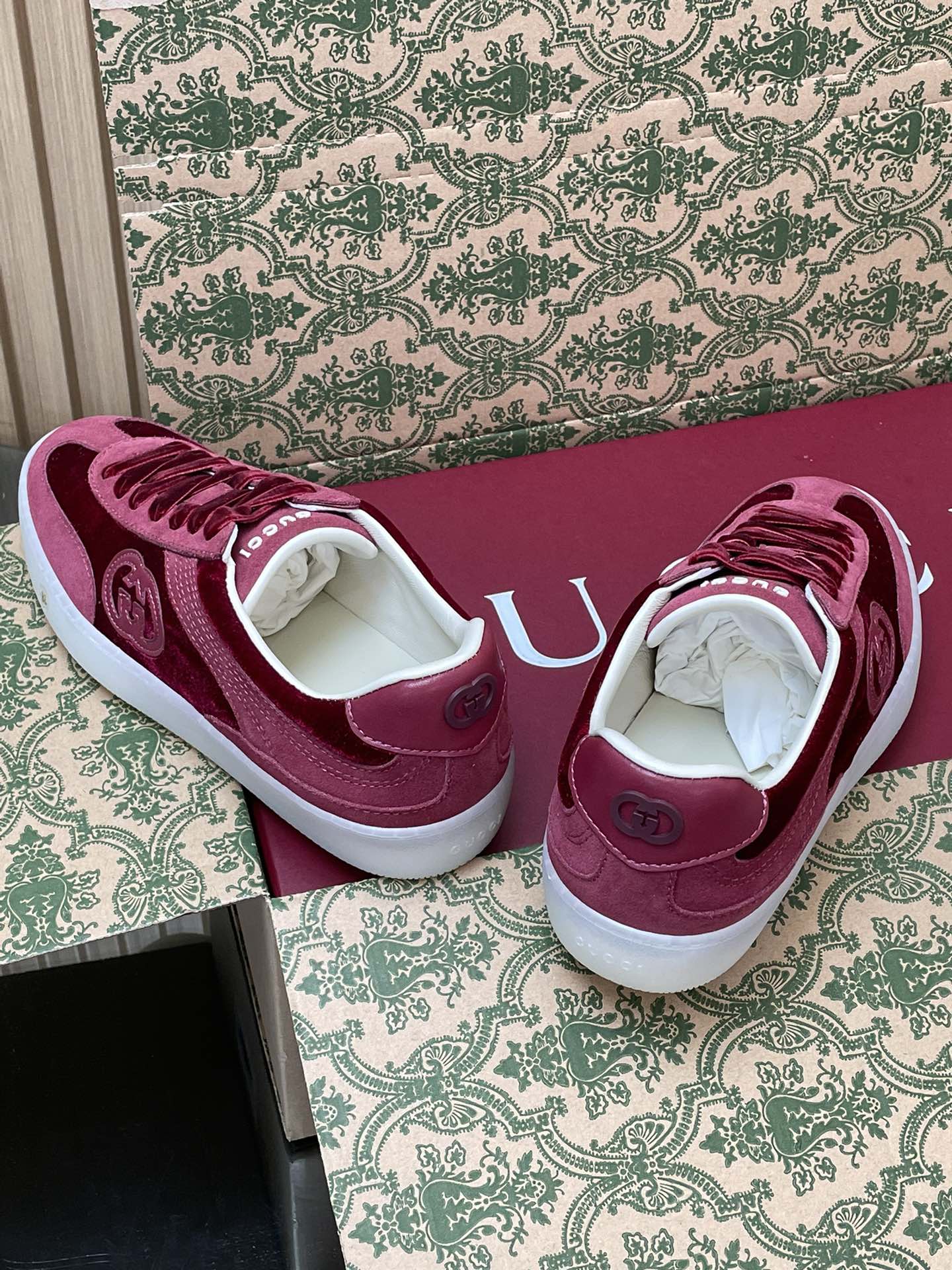 GUCCI グッチ フラットシューズ 本革 レディース ブラック - 画像 6