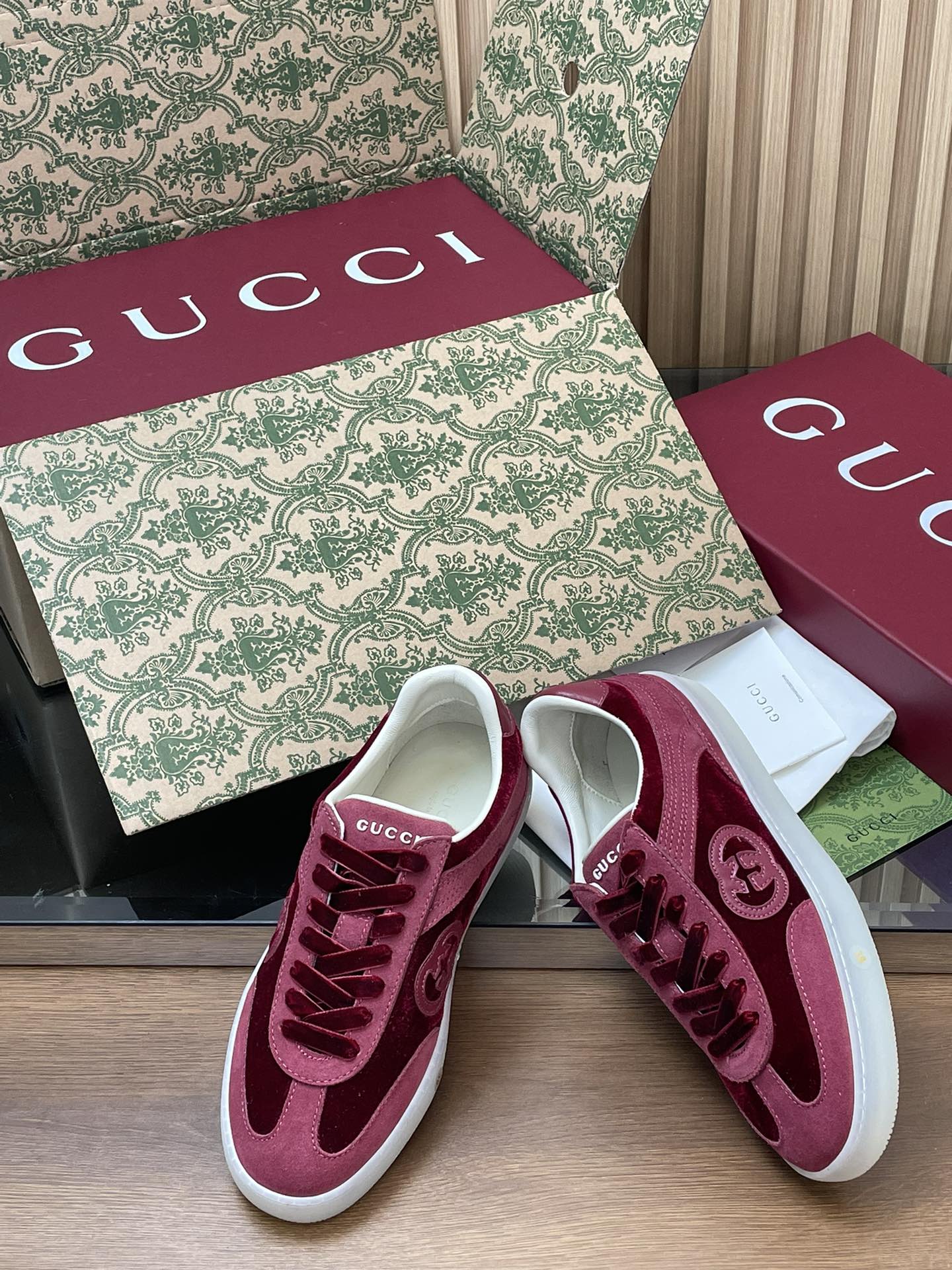 GUCCI グッチ フラットシューズ 本革 レディース ブラック - 画像 7
