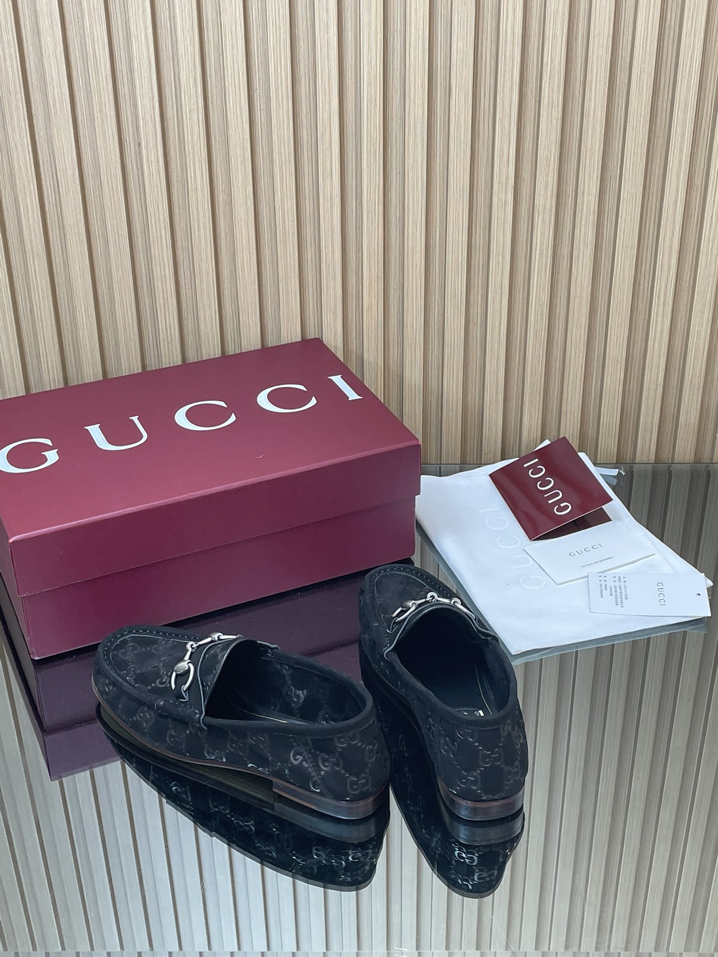 GUCCI グッチ ローファー 本革 通勤 黒色 - 画像 6