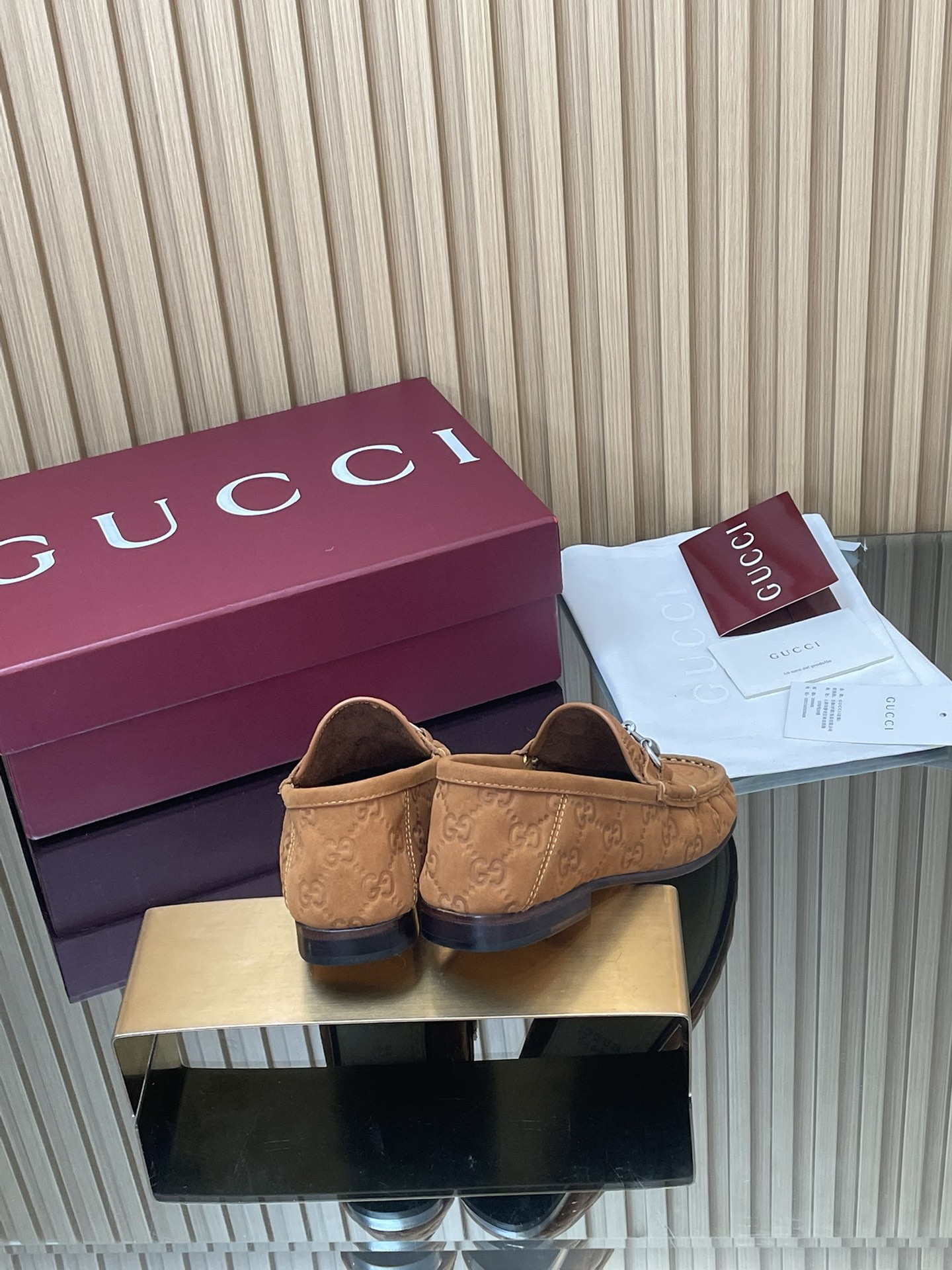GUCCI グッチ ローファー 本革 通勤 通学 ブラック - 画像 5