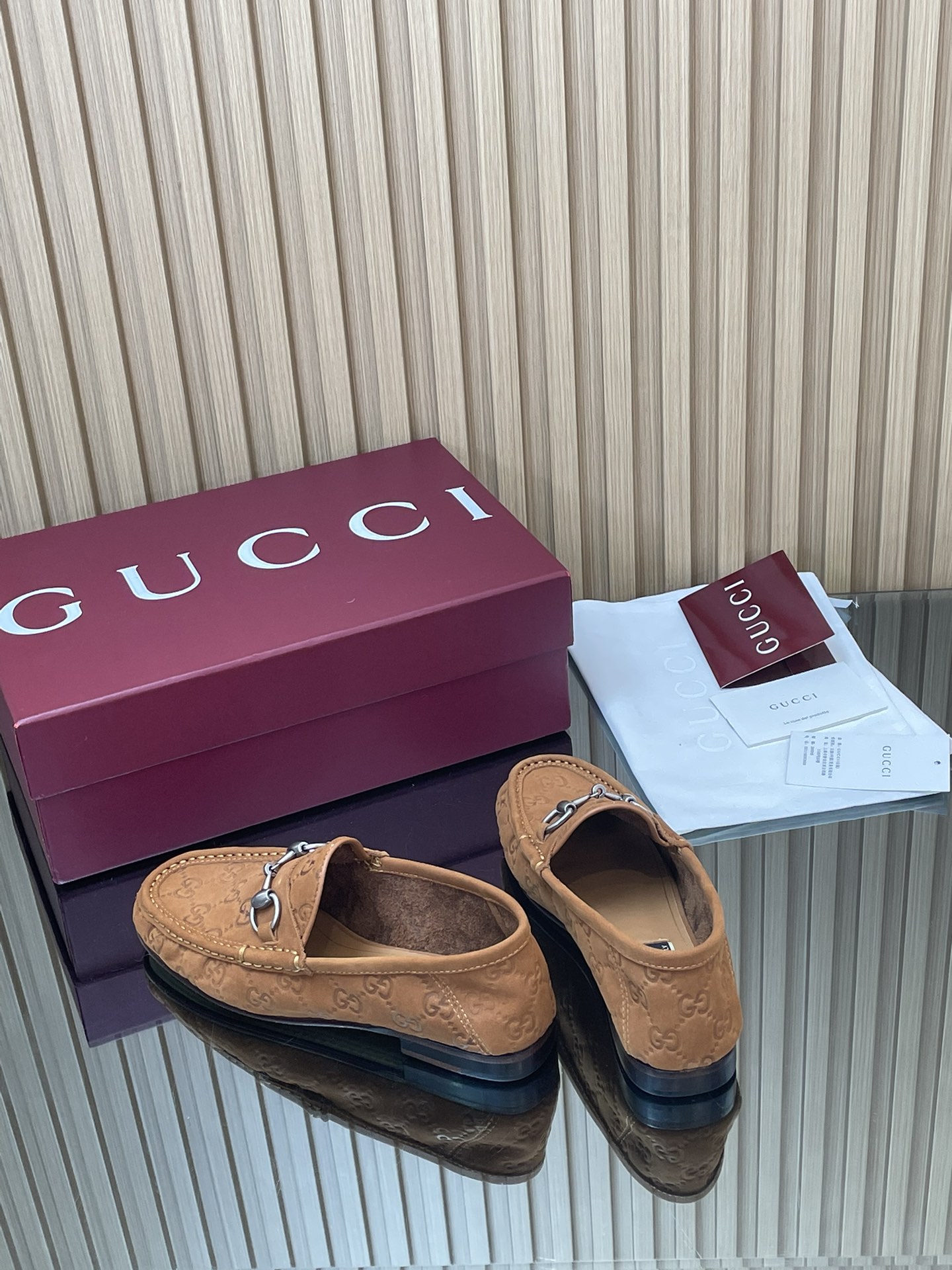 GUCCI グッチ ローファー 本革 通勤 通学 ブラック - 画像 6