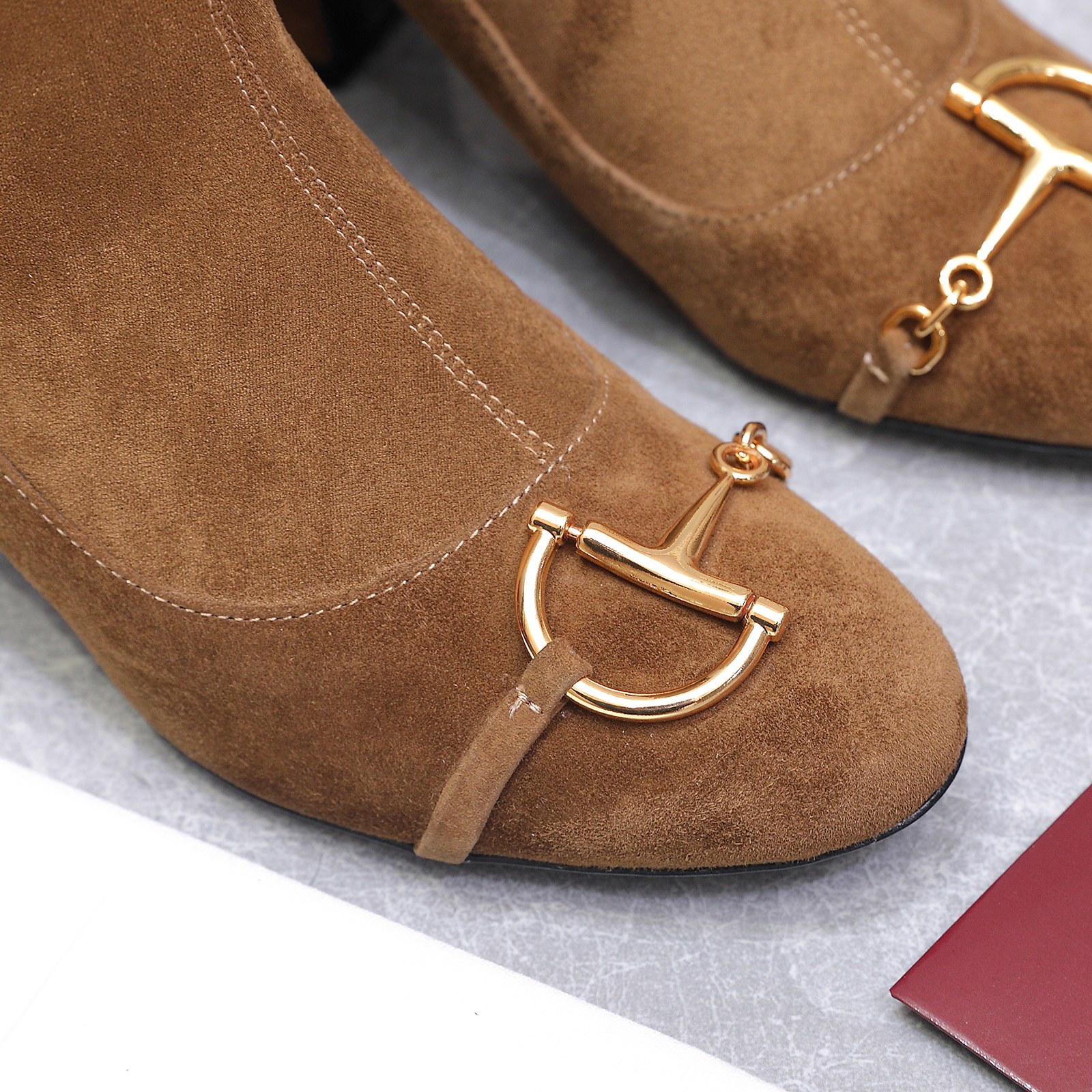 GUCCI グッチ ミドルブーツ 本革 ブラック 全1色 - 画像 2